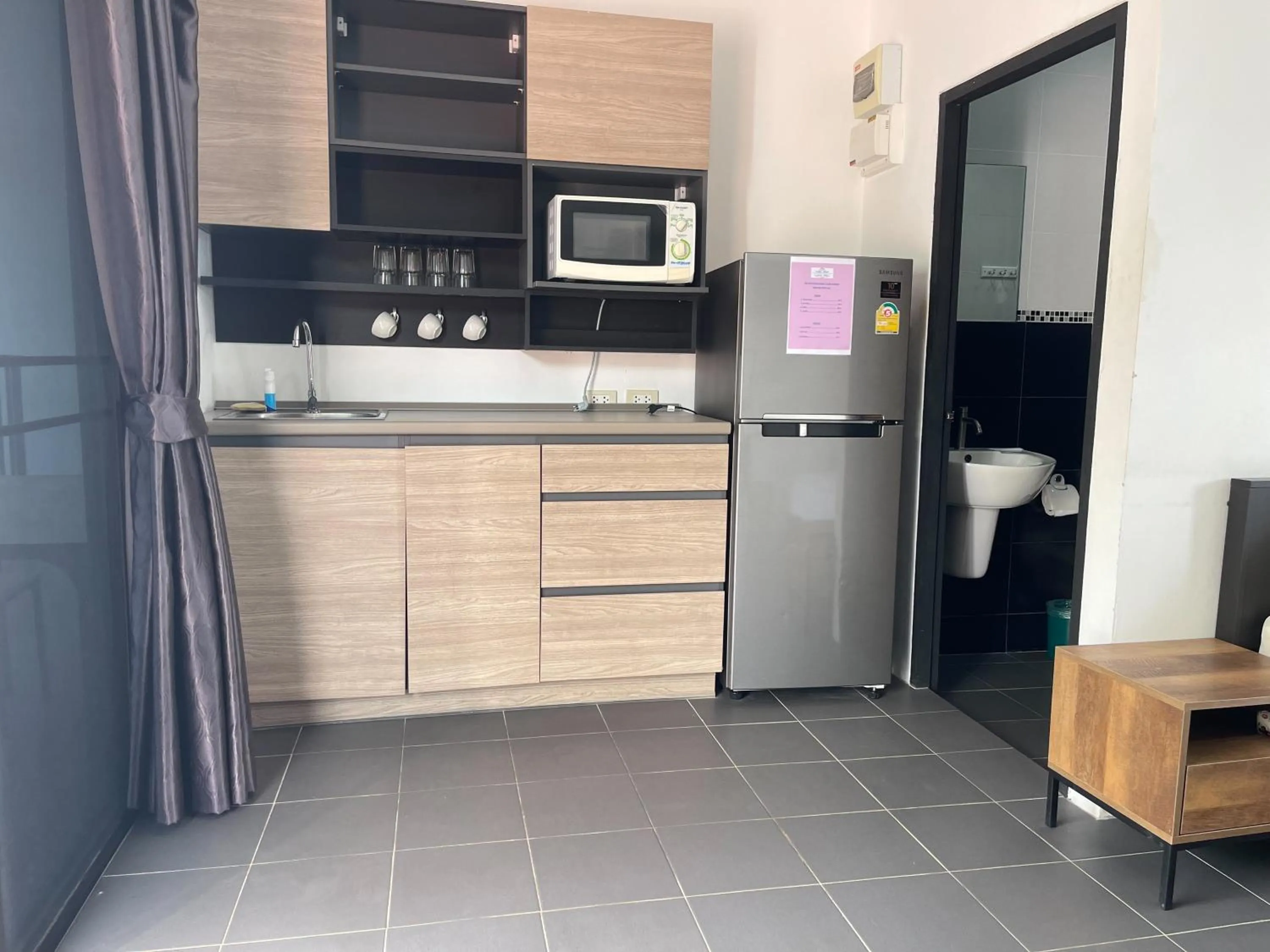 Kitchen or kitchenette in Lotus Bleu Resort & Restaurant