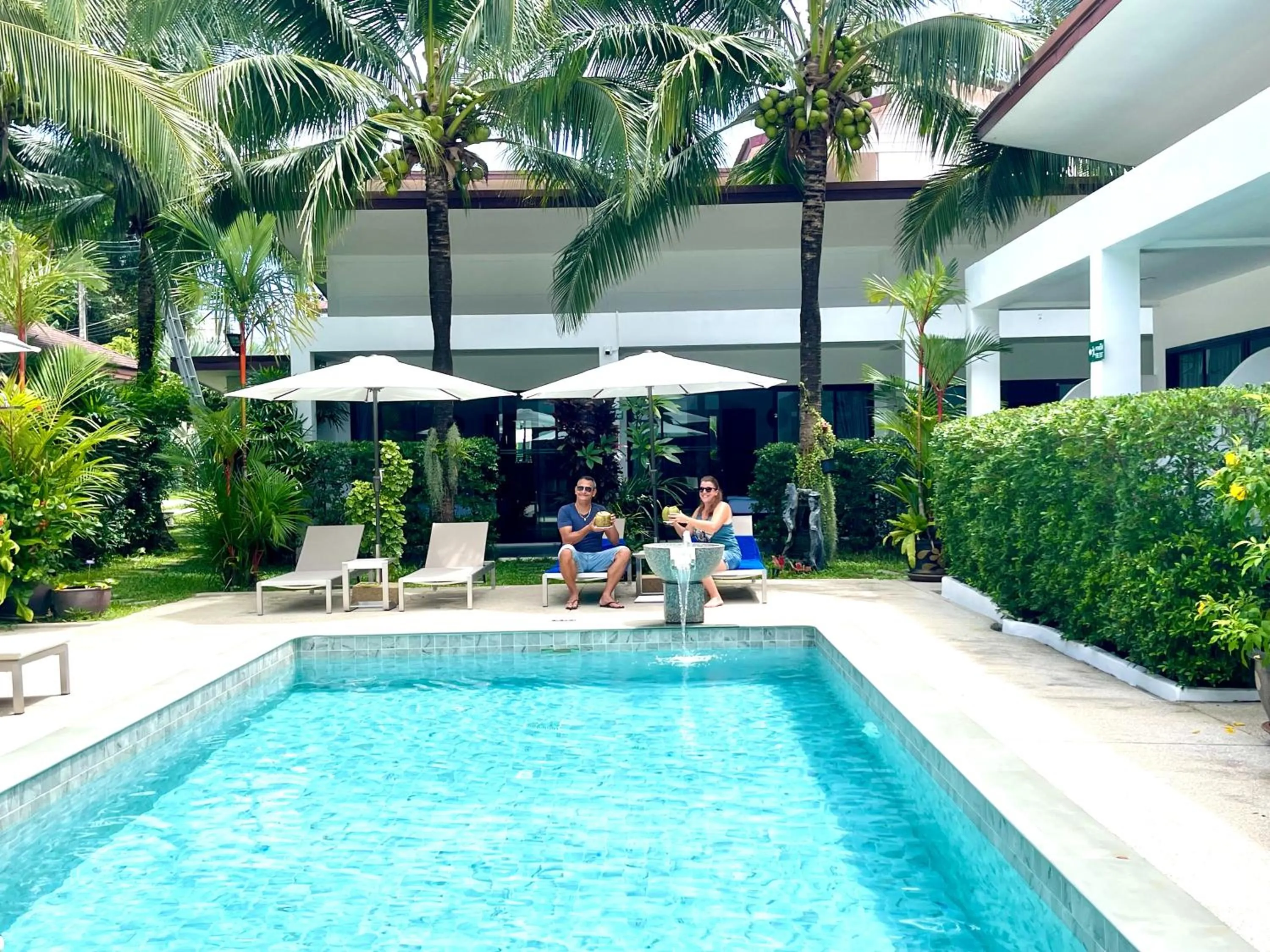 Guests in Lotus Bleu Resort & Restaurant