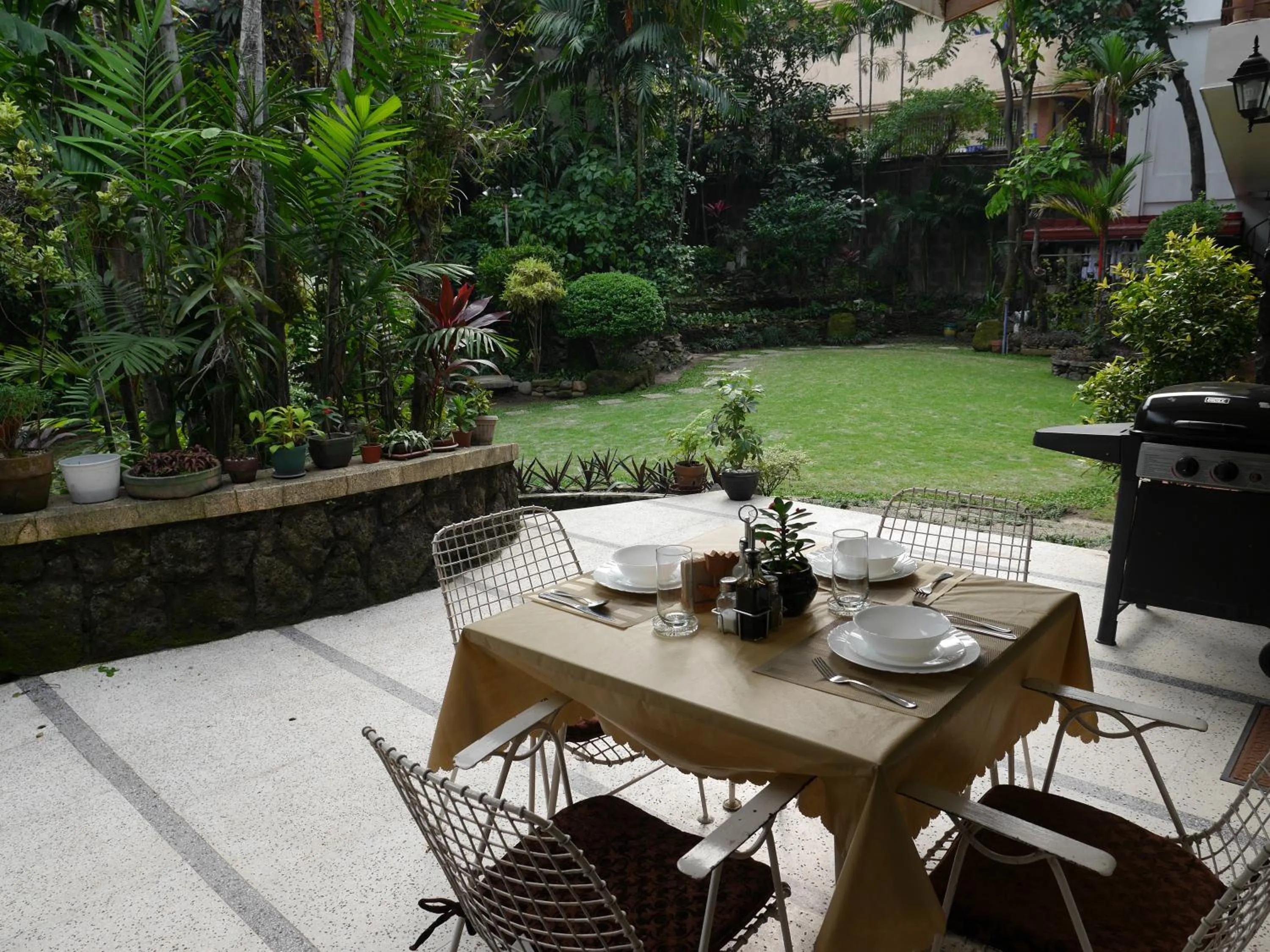 Patio in New Manila Suites