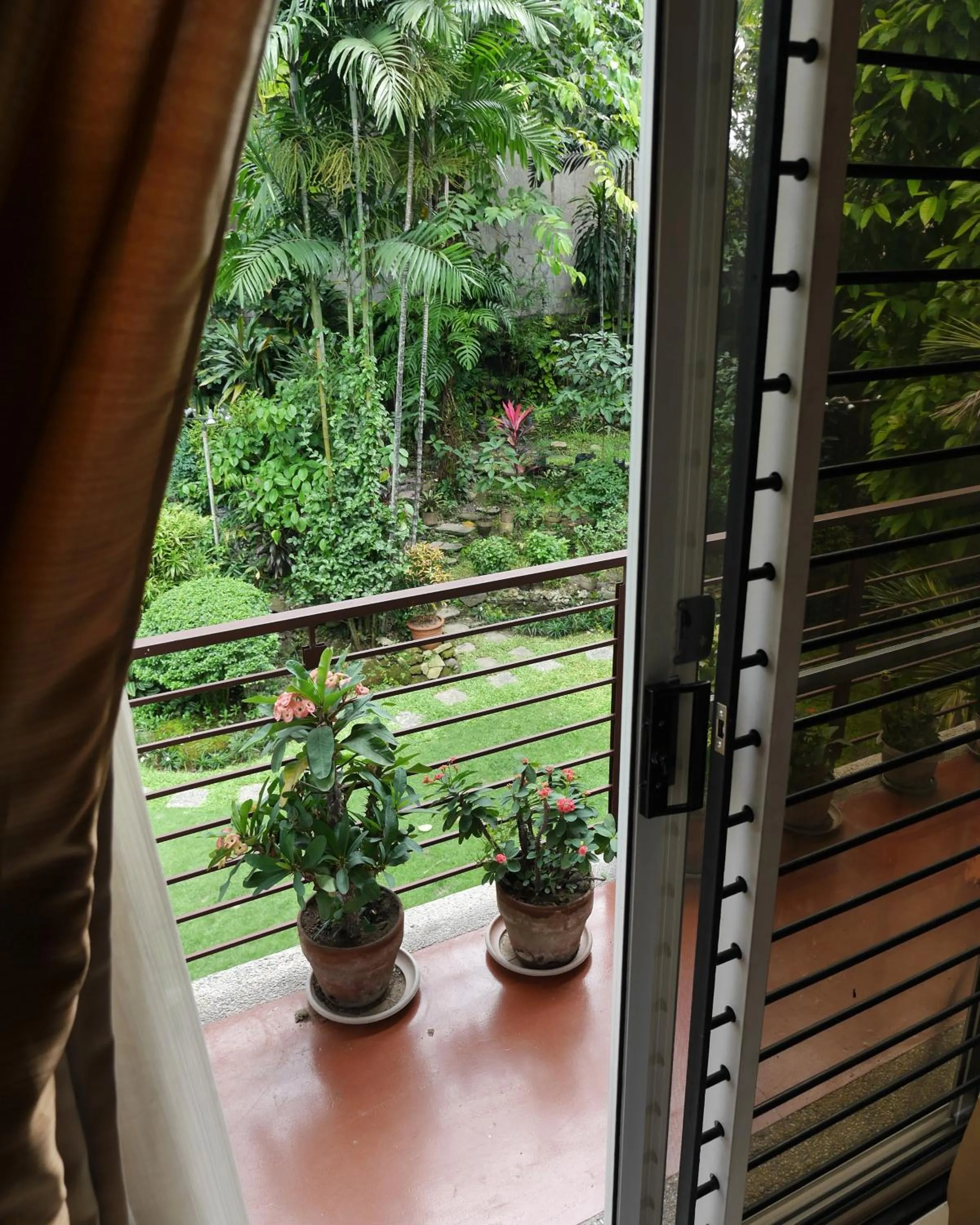 Garden view in New Manila Suites