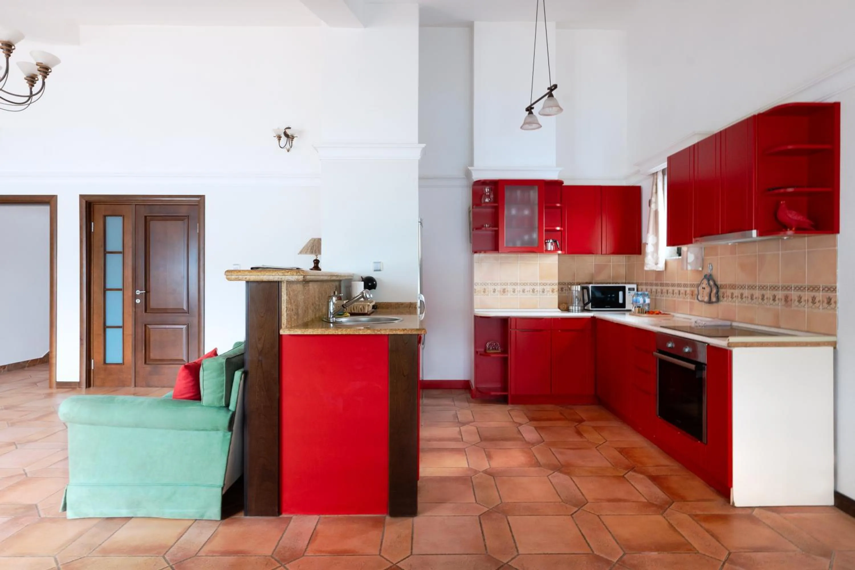 kitchen in Apart-hotel Villa Lav