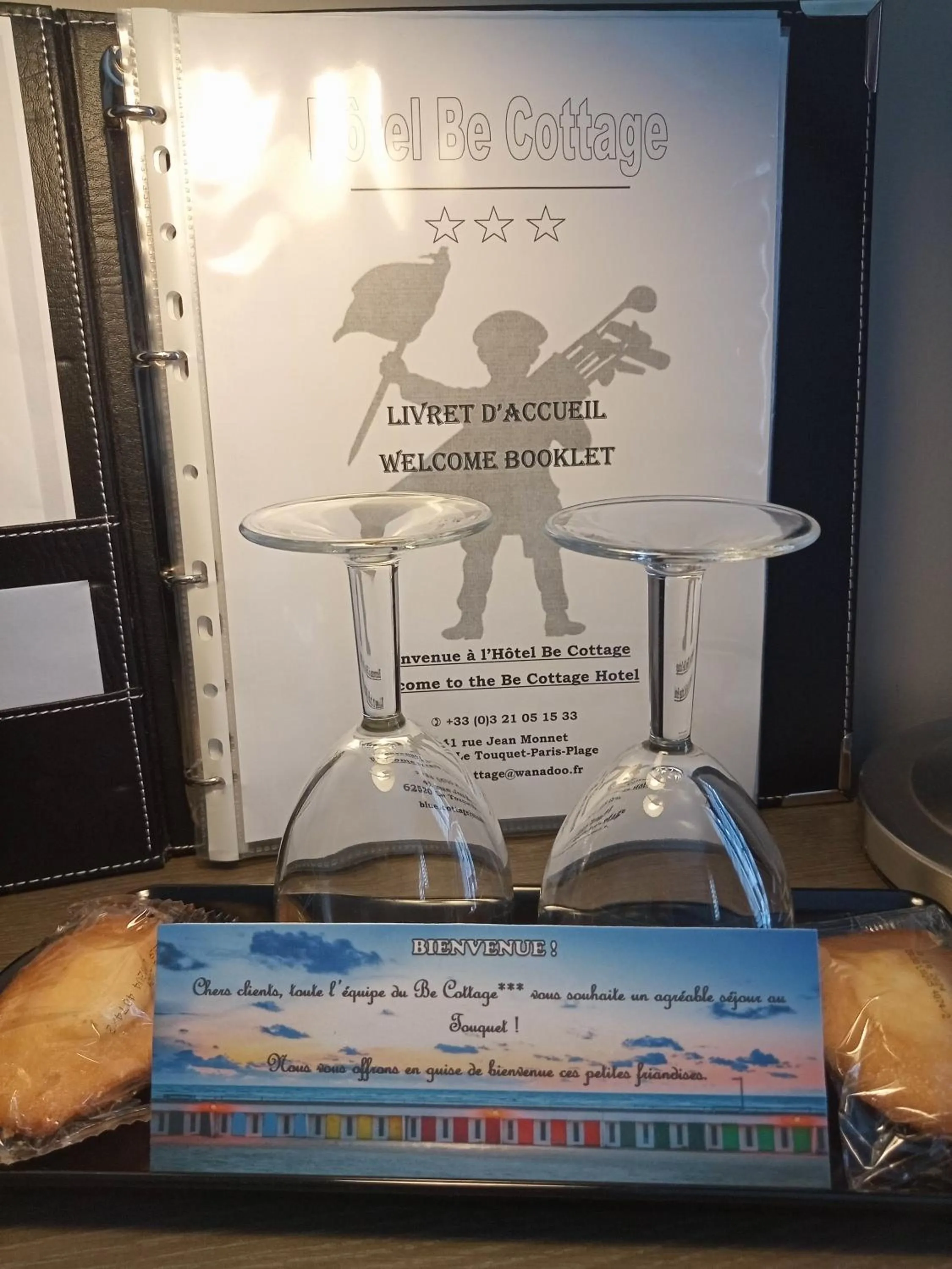 Text overlay in Be Cottage Hotel