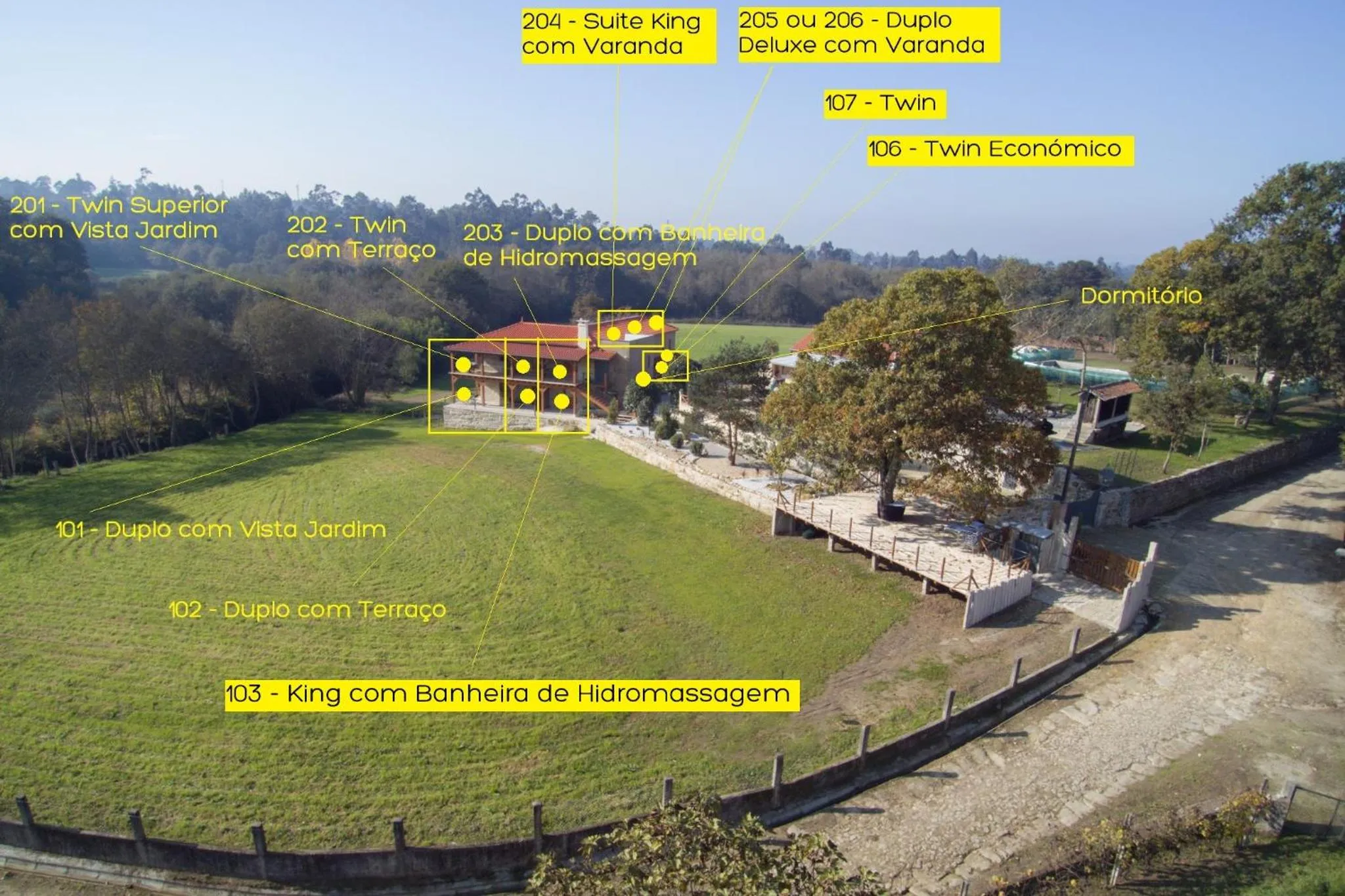 Bird's eye view in Quinta do Caminho, AL