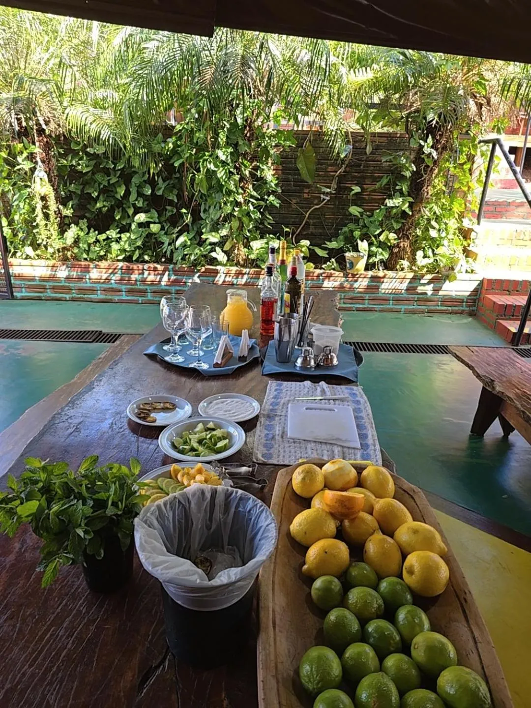 Drinks in Terra Iguazú Cabañas