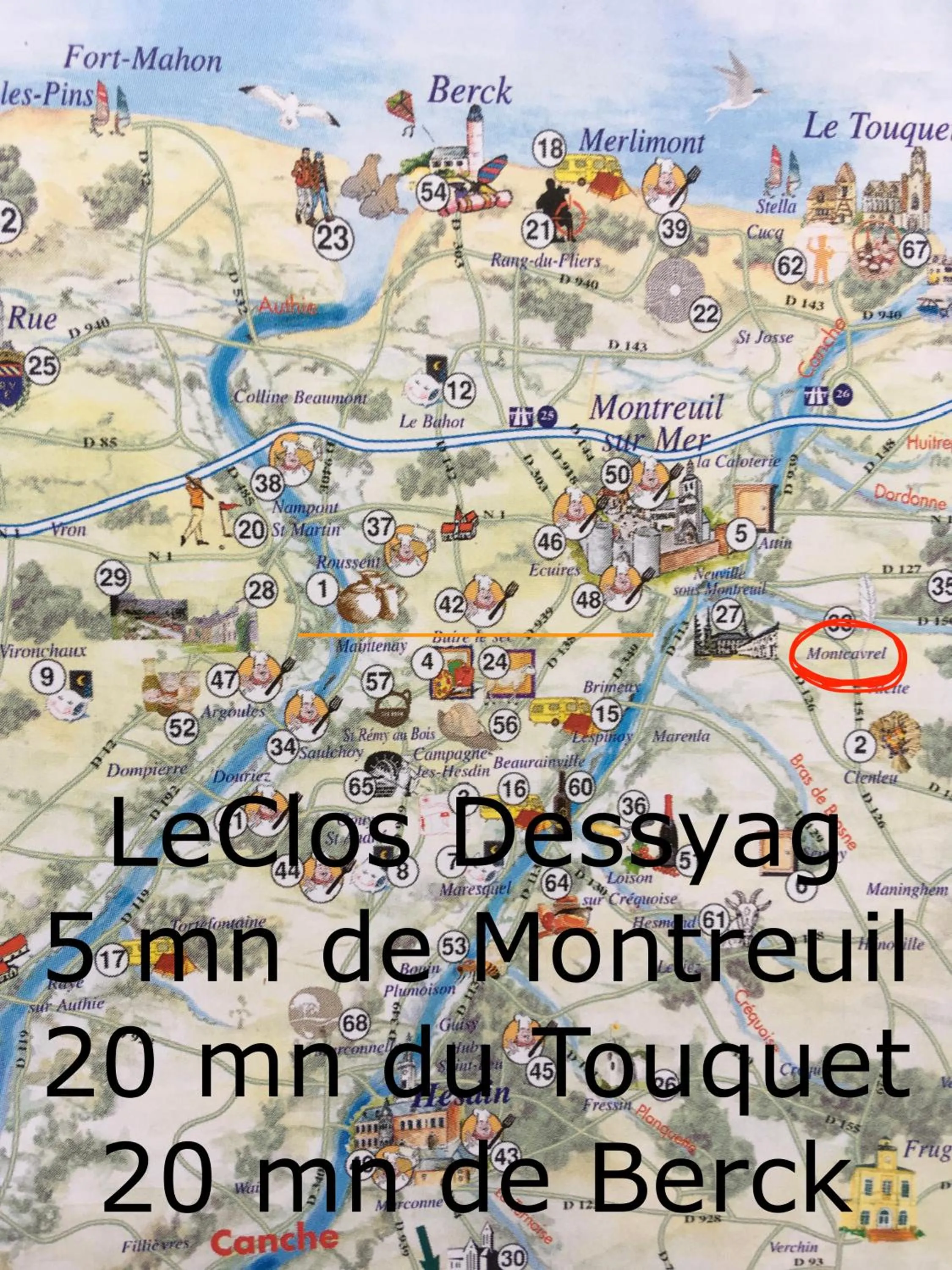 Nearby landmark, Bird's-eye View in Le Clos Dessyag