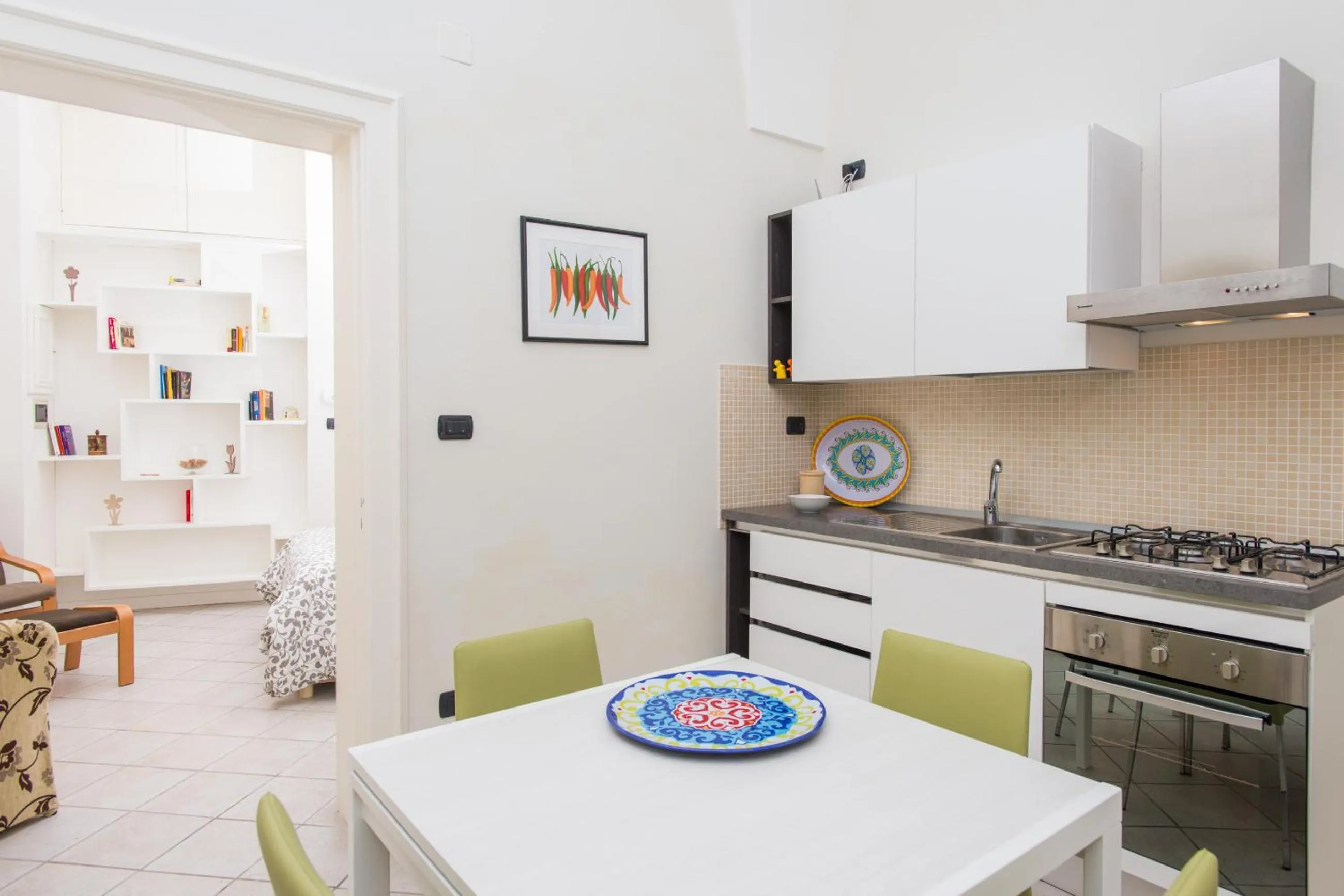 Kitchen or kitchenette in Il Garbino Suite and Apartment