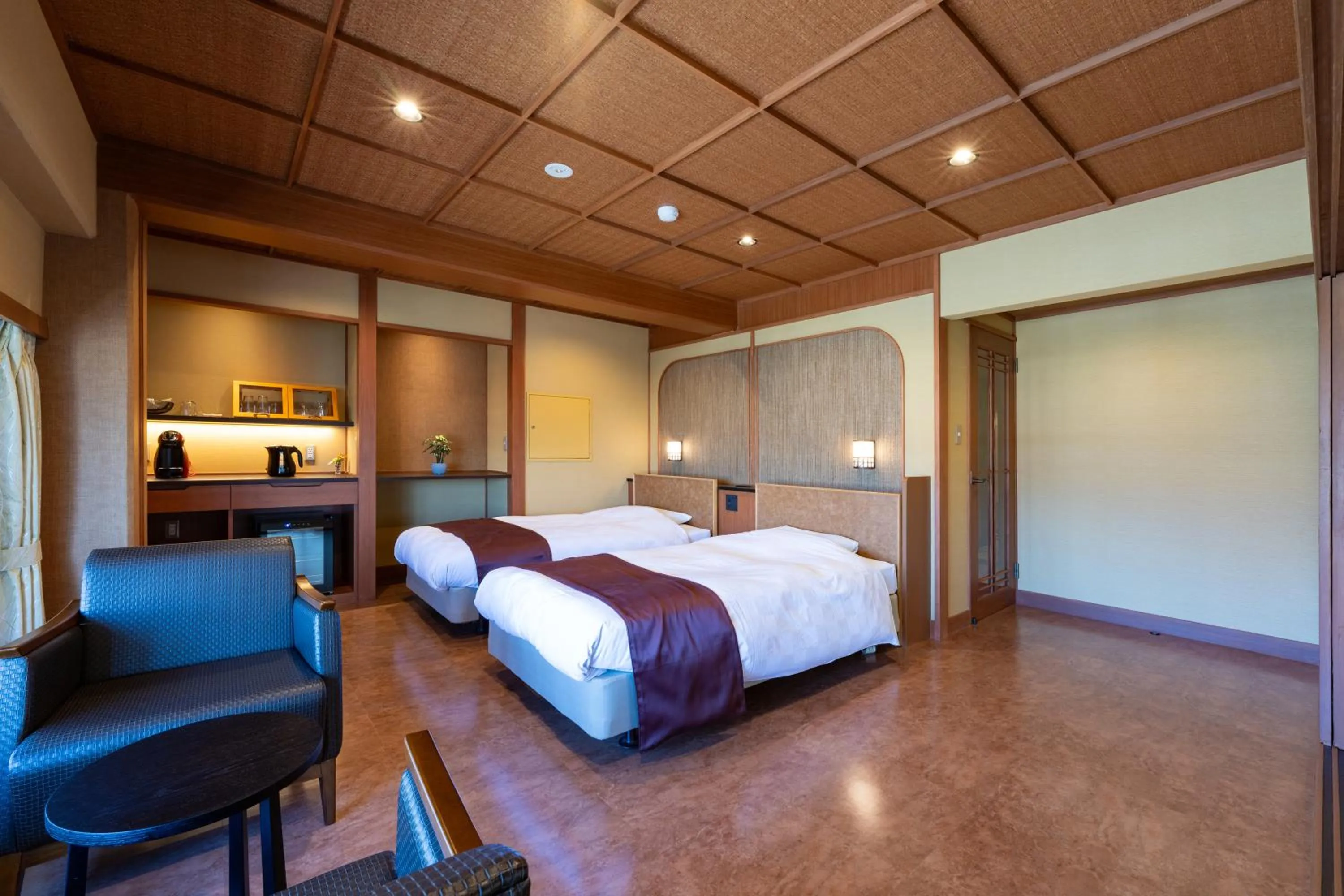 Bed in Hotel Sekitei