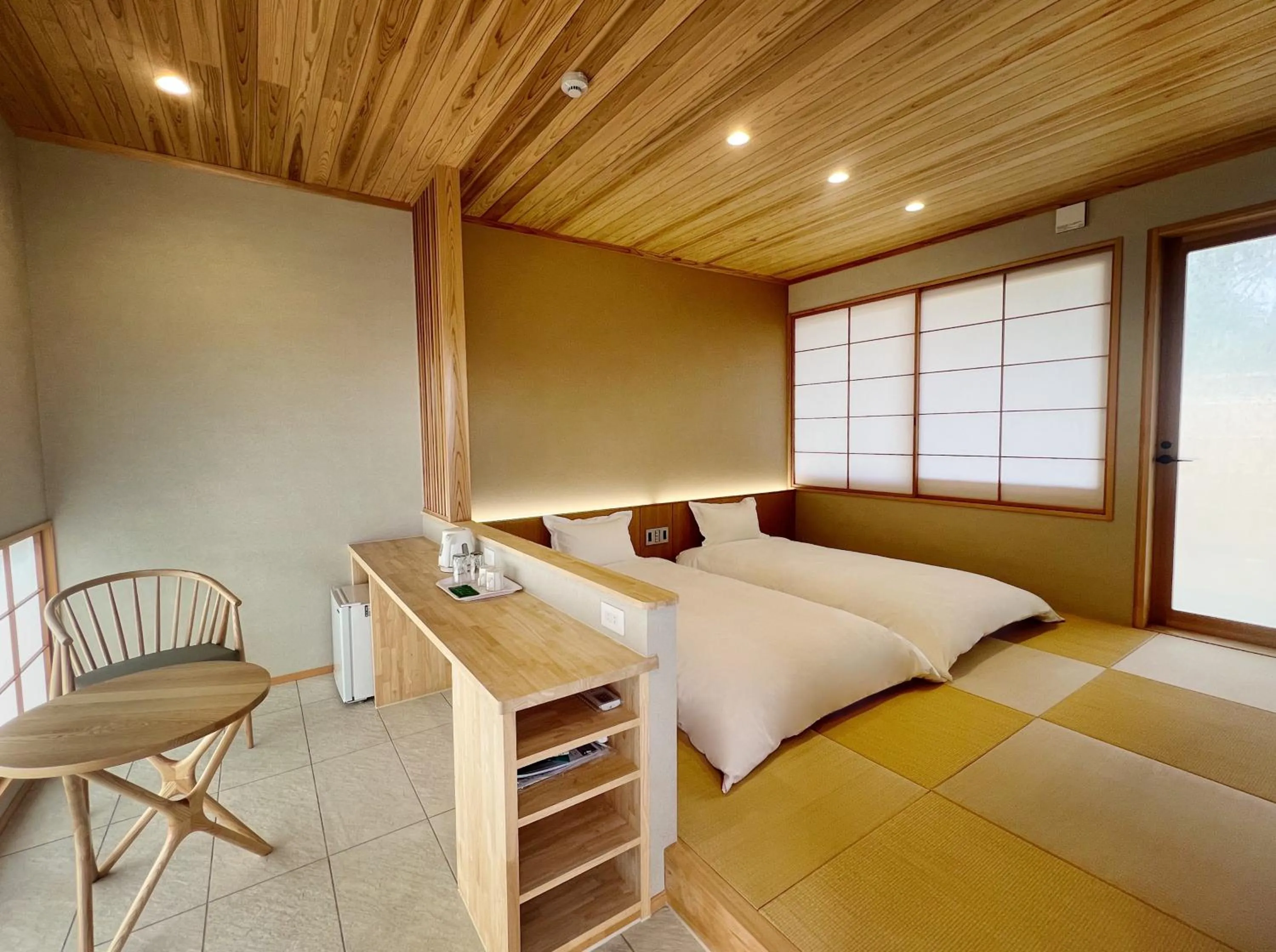 Bed in Kansai Airport Hotel Pine Villa