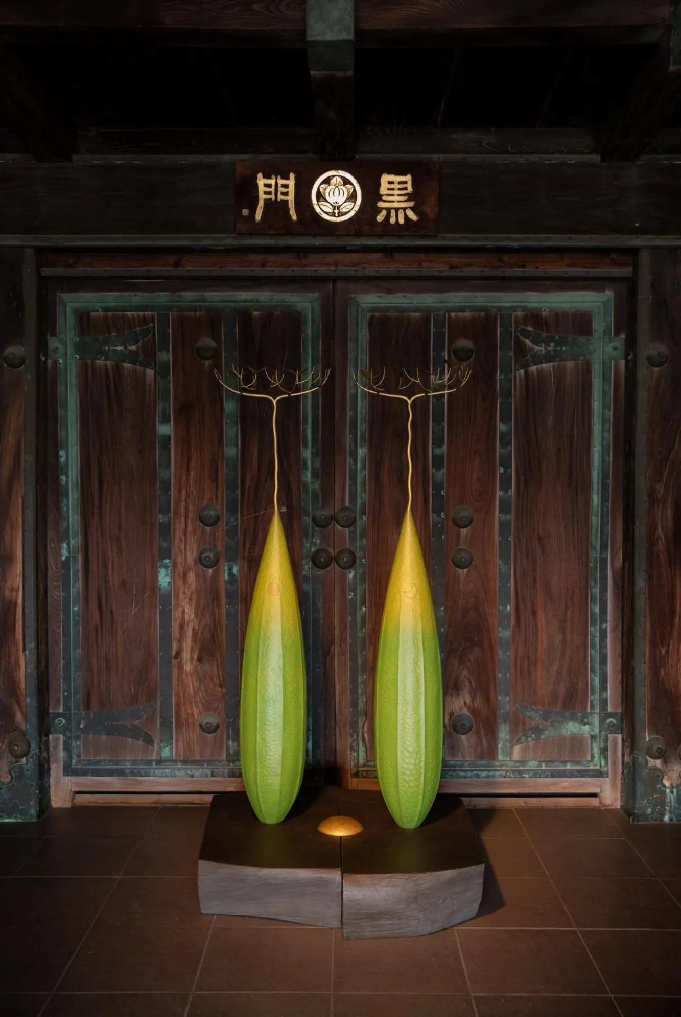 Decorative detail in Ichiraku tendo spa & brewery