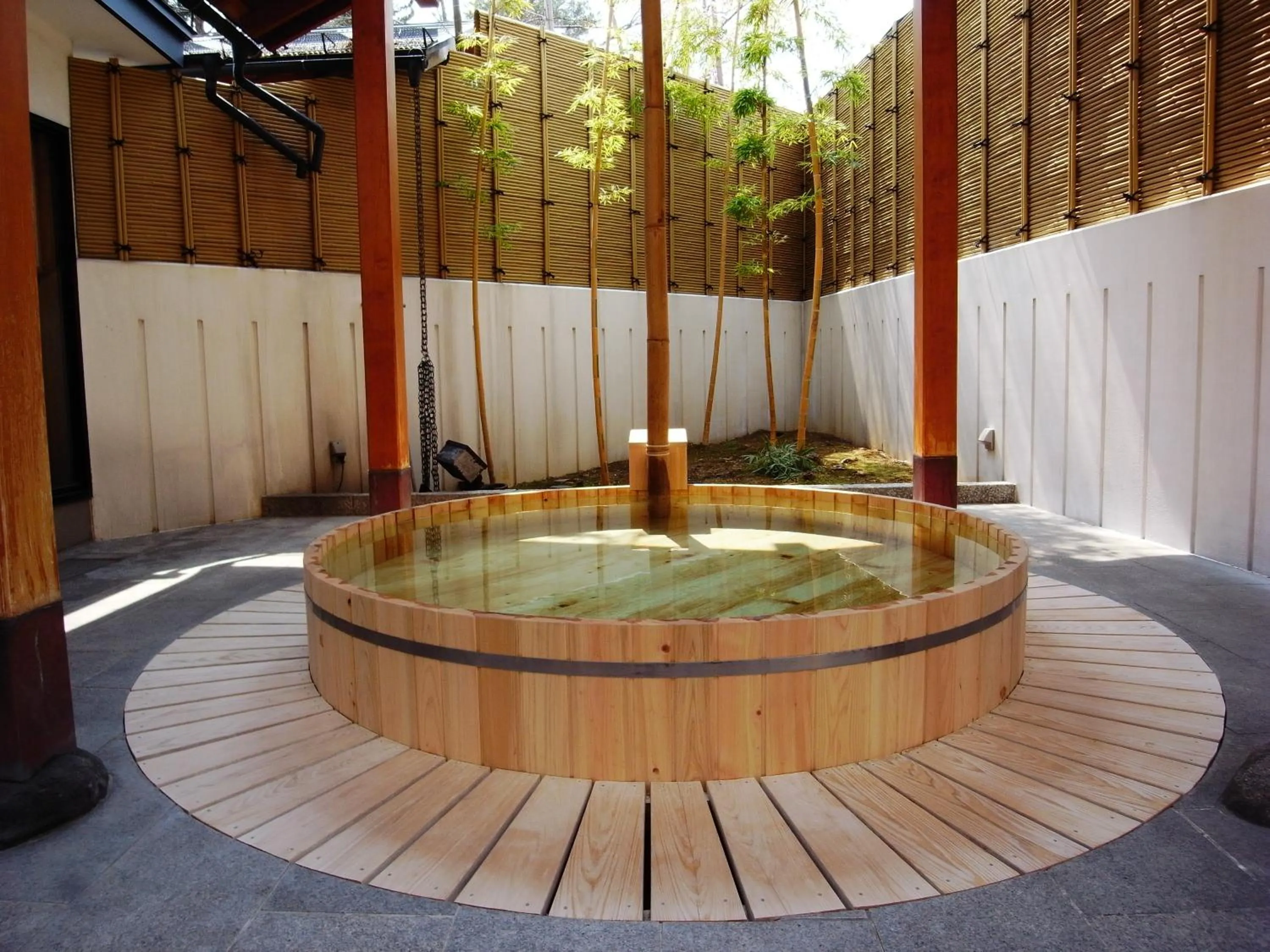 Hot Spring Bath in Ichiraku tendo spa & brewery