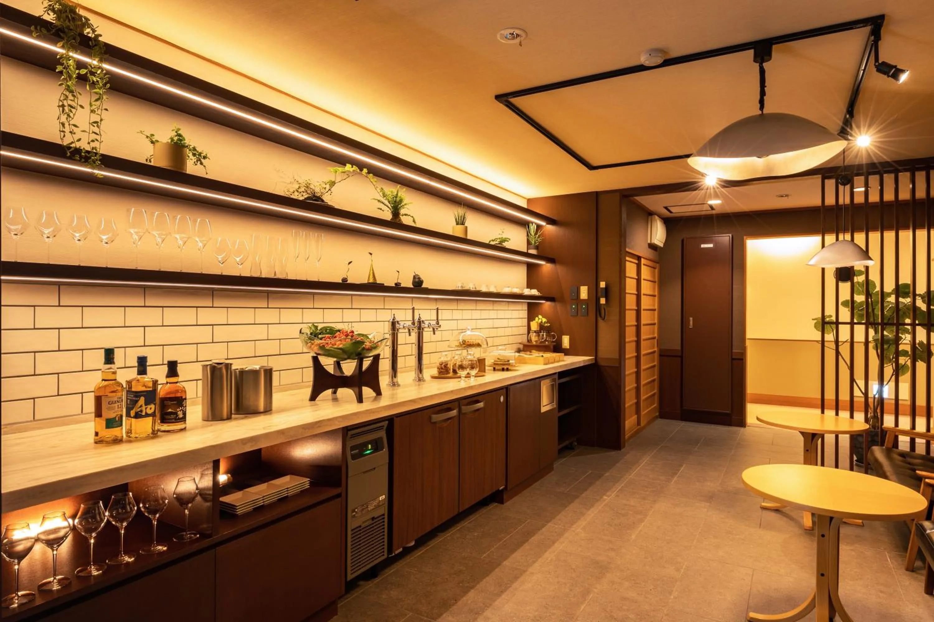 Lounge or bar in Ichiraku tendo spa & brewery