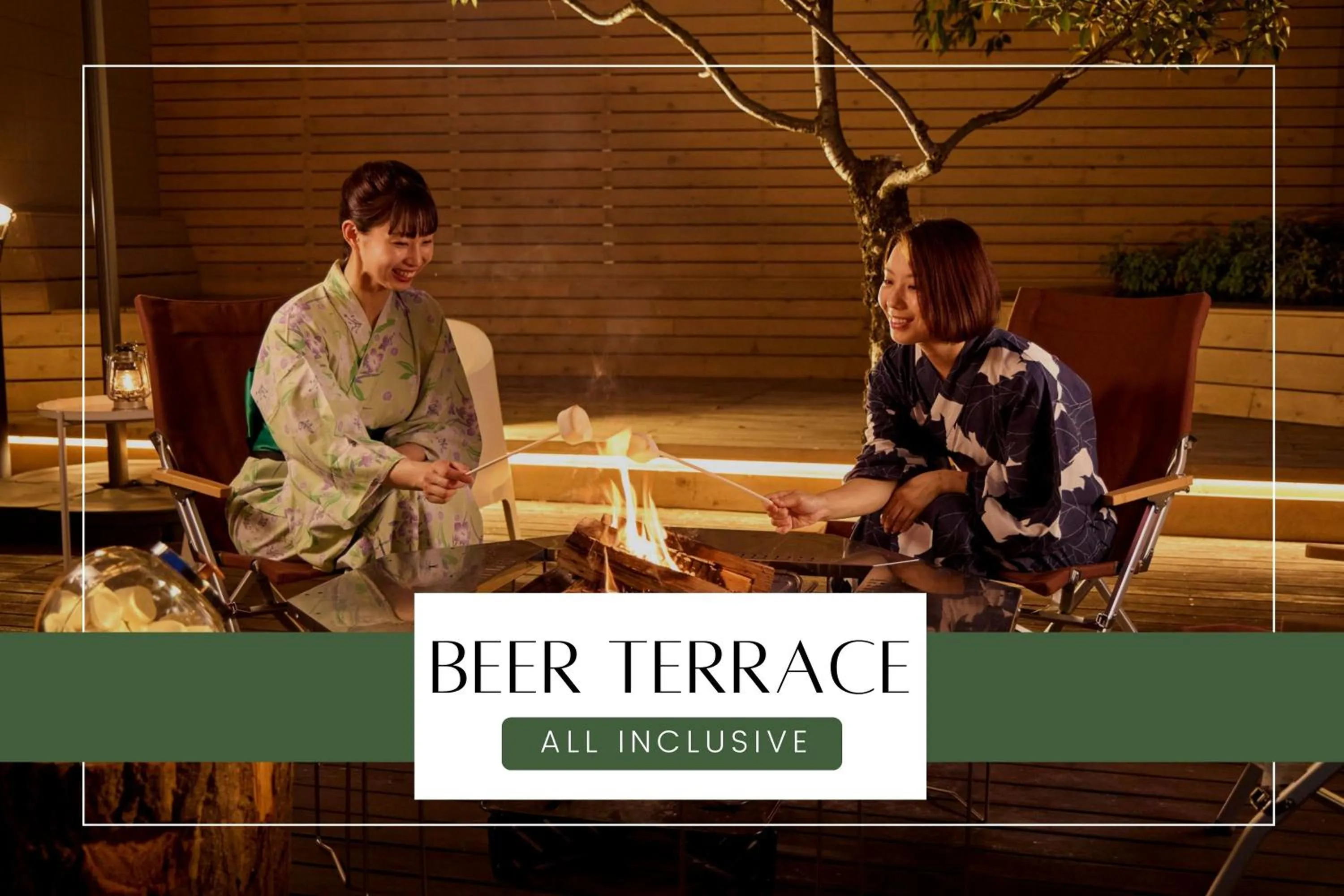 Balcony/Terrace in Ichiraku tendo spa & brewery