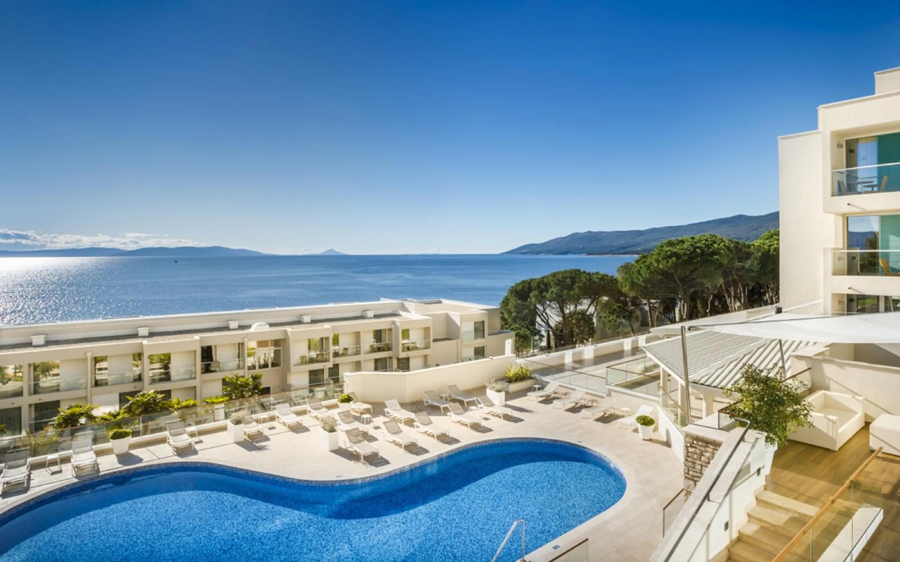 Swimming pool in Valamar Bellevue Resort