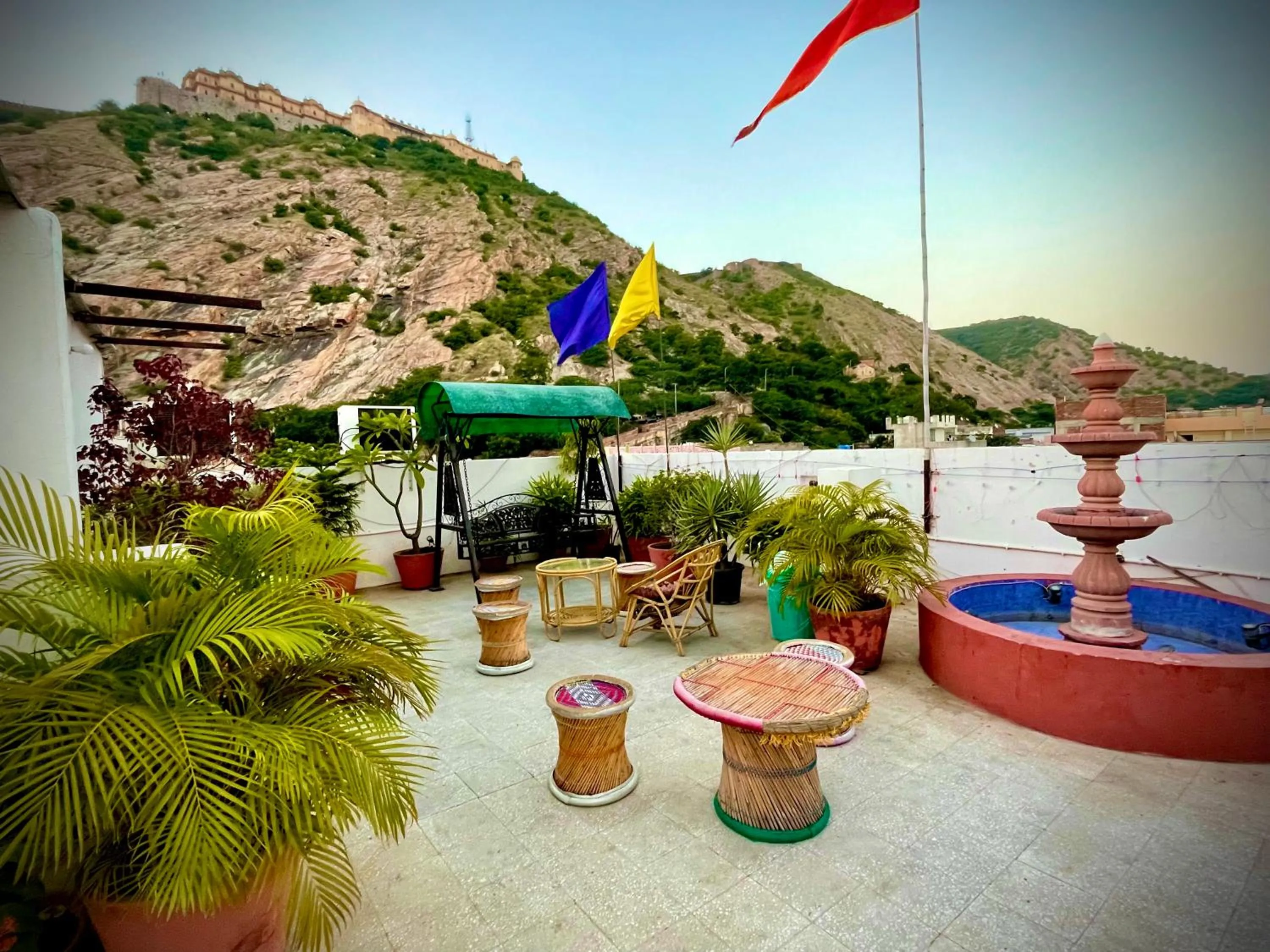 Mountain view in Nahargarh Palace Hotel