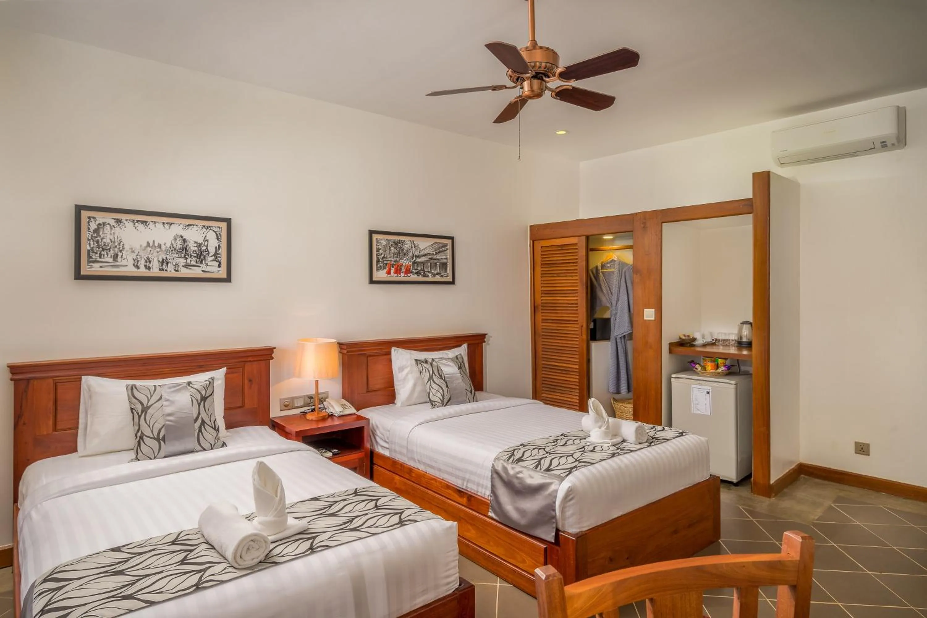 Coffee/tea facilities, Bed in Savada Angkor Boutique Hotel