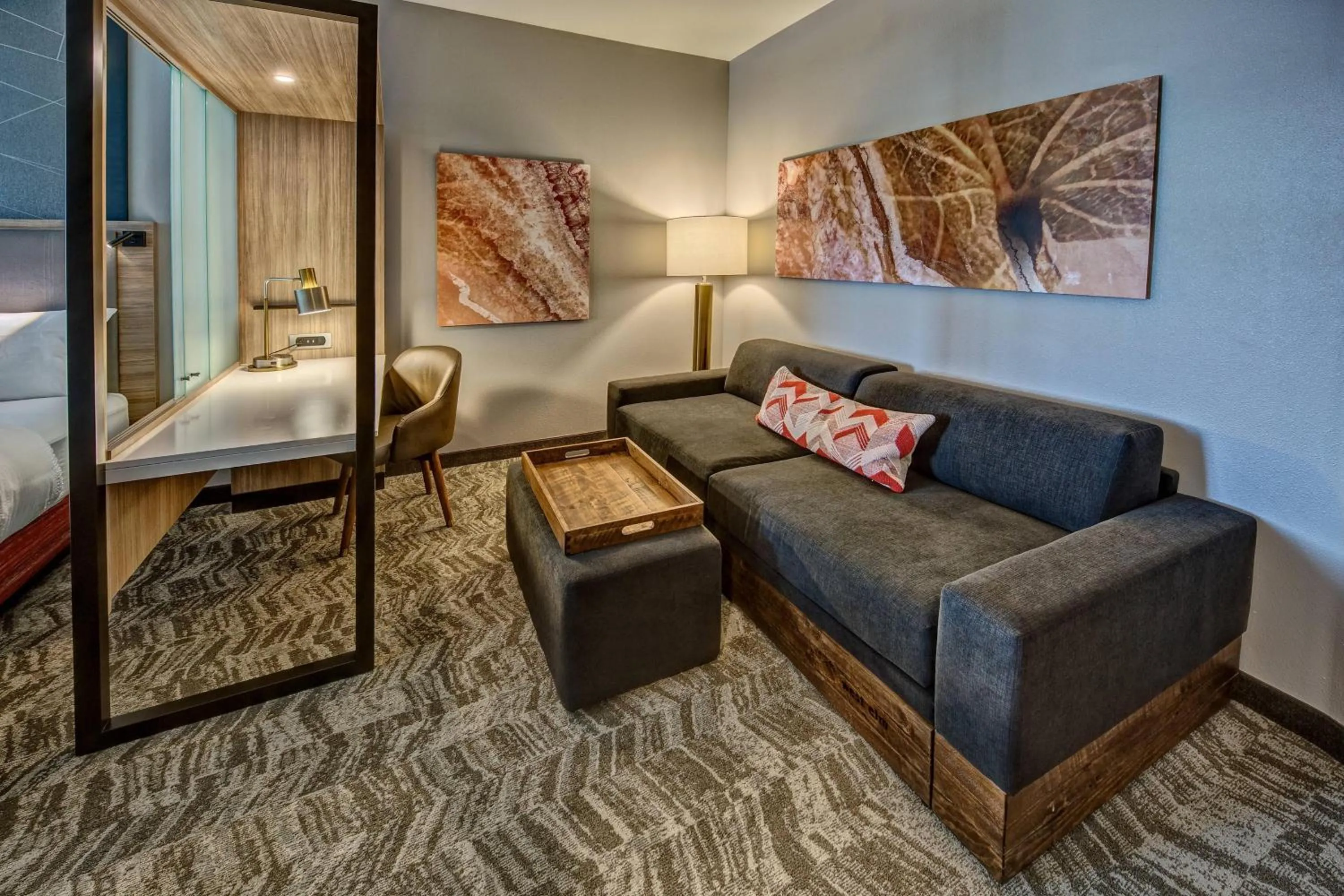 Living room, Bed in SpringHill Suites by Marriott Amarillo