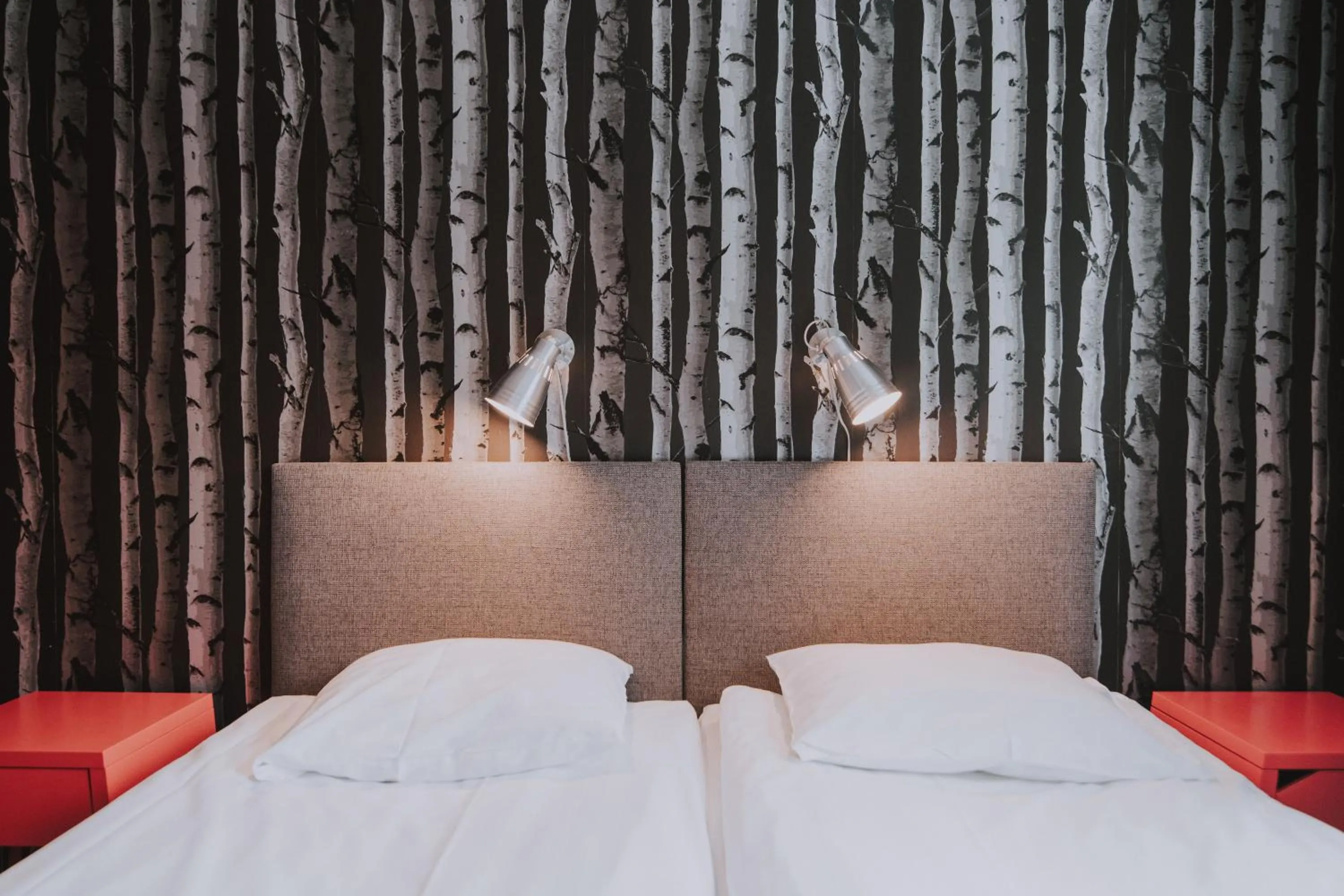 Bed in Kuerkievari KuerHotel