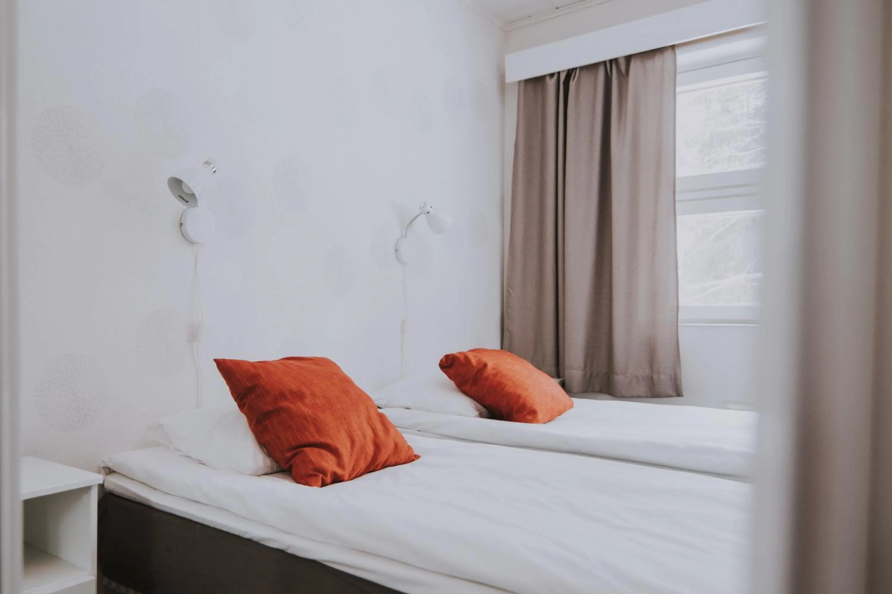 Bed in Kuerkievari KuerHotel