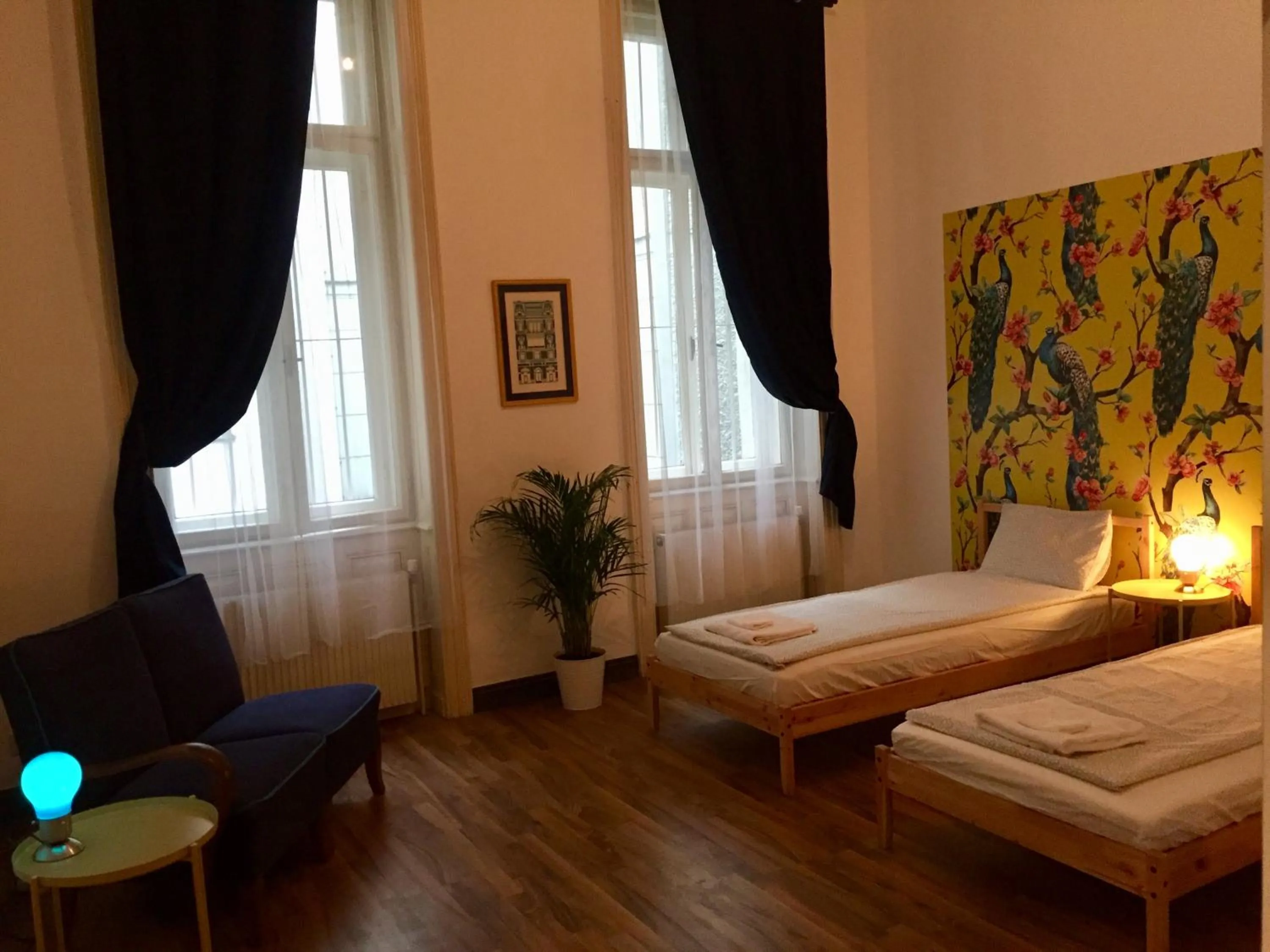 Bed in Pension Wienderland