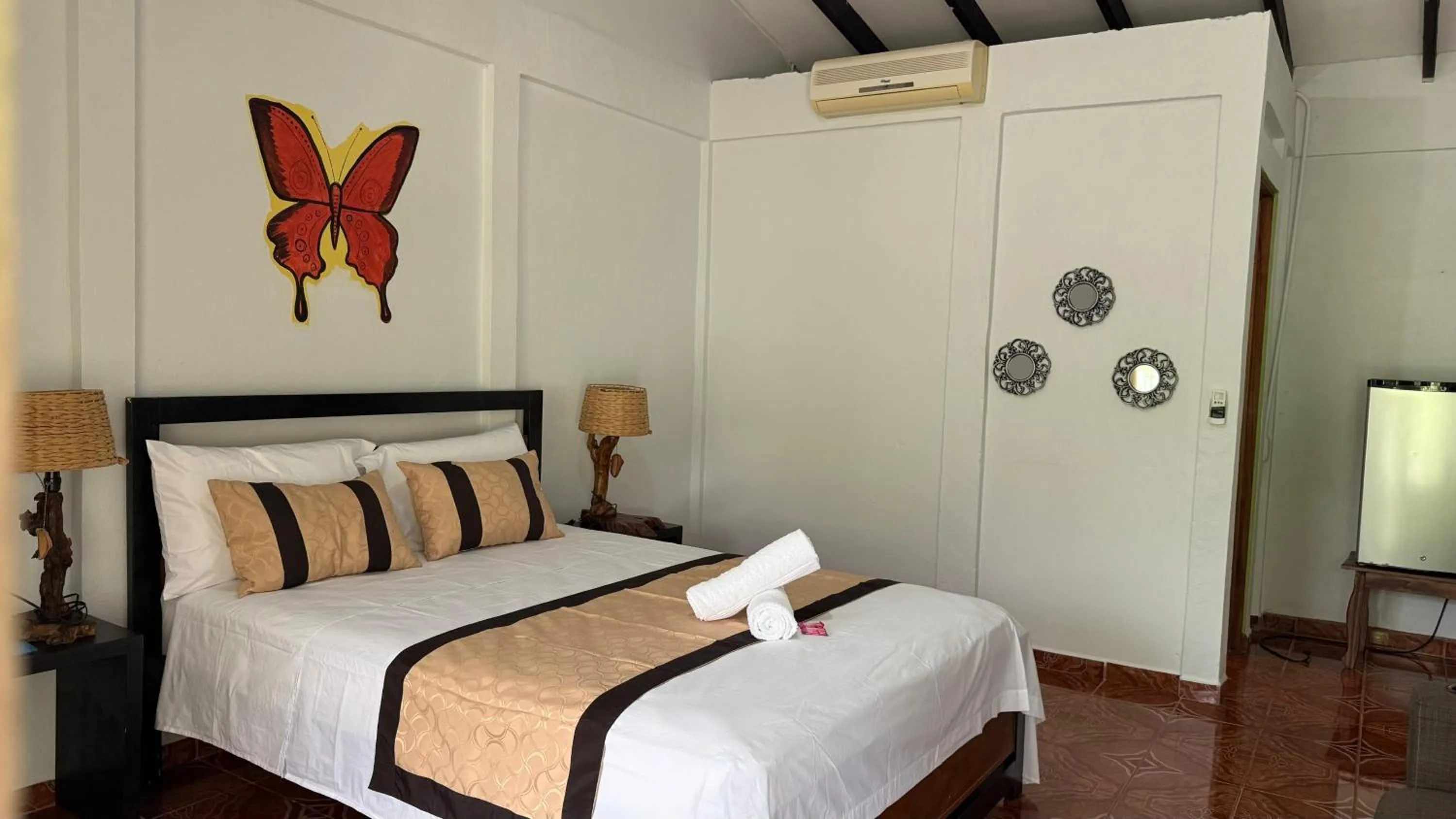 Bed in Cabinas Bahía Uvita - Marino Ballena National Park Lodge