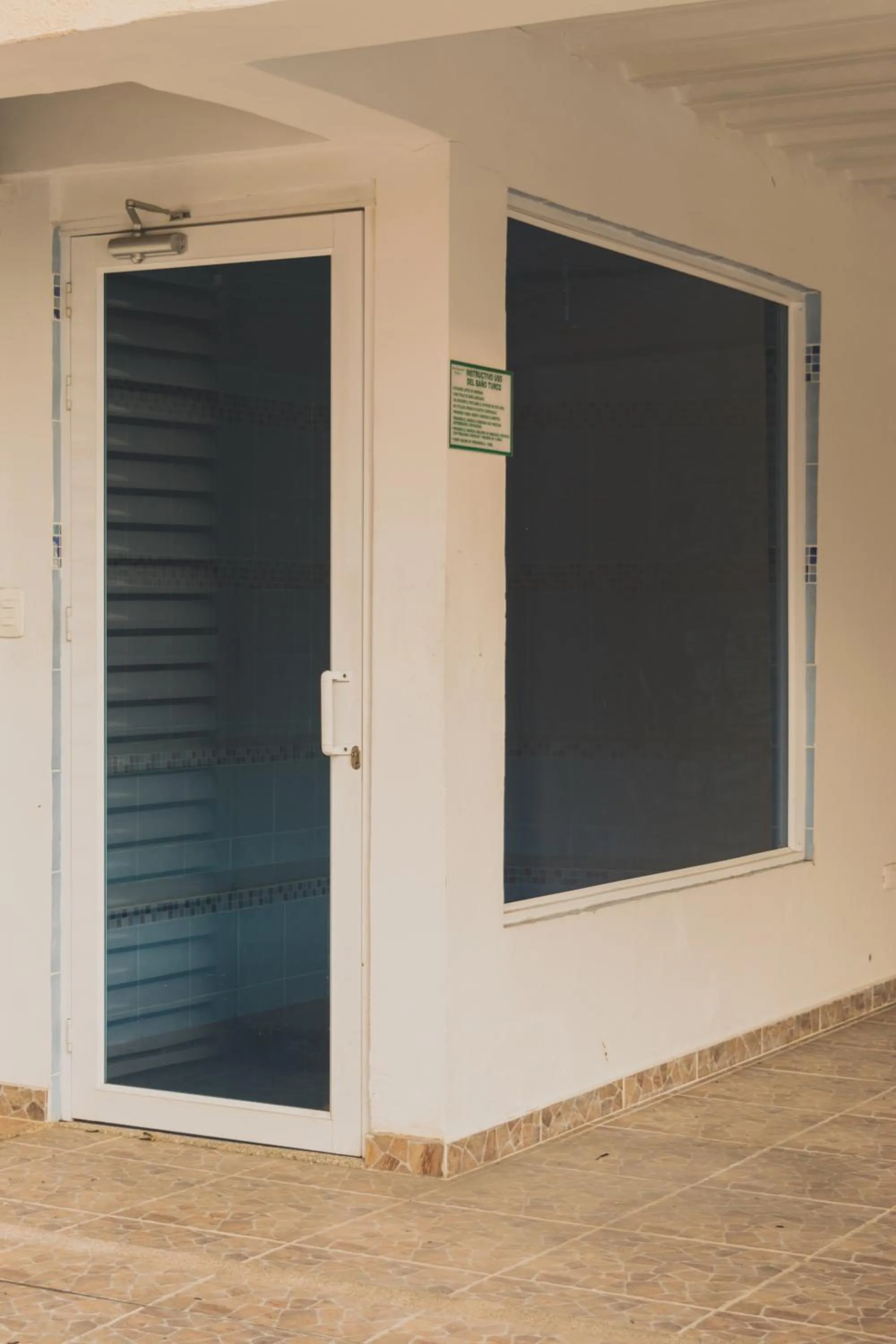 Steam room in Hotel Manantial