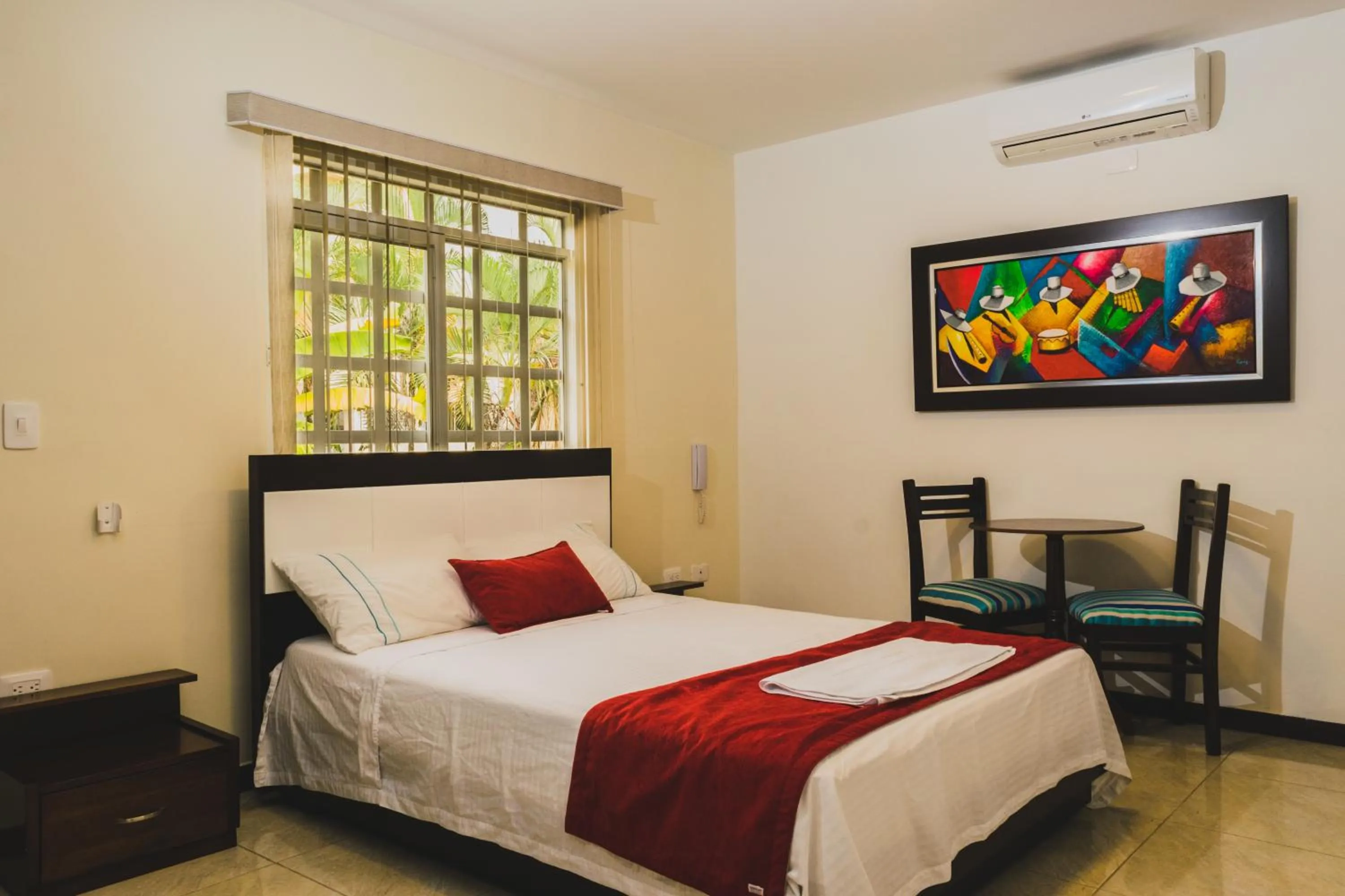 Bed in Hotel Manantial