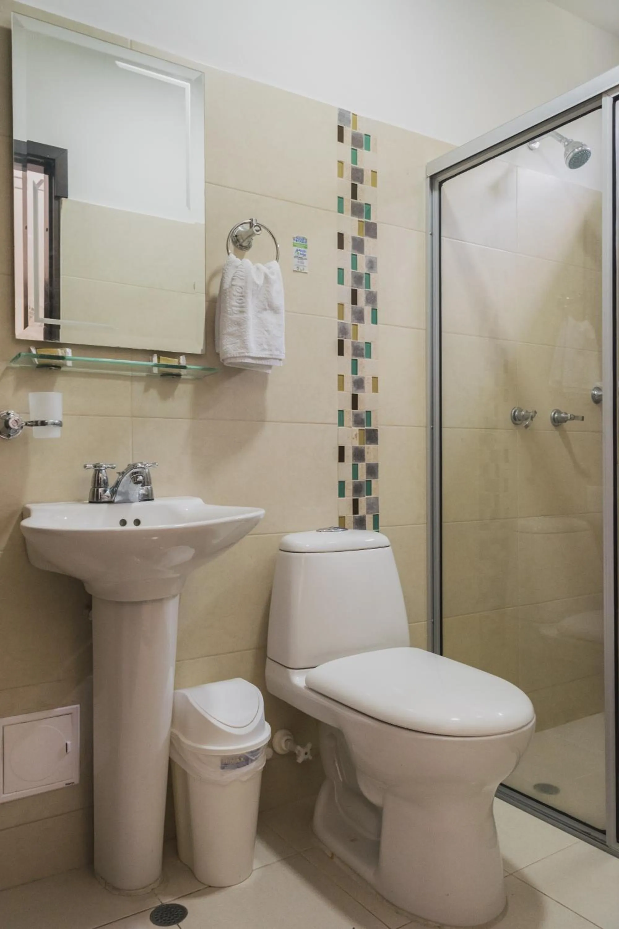 Shower in Hotel Manantial