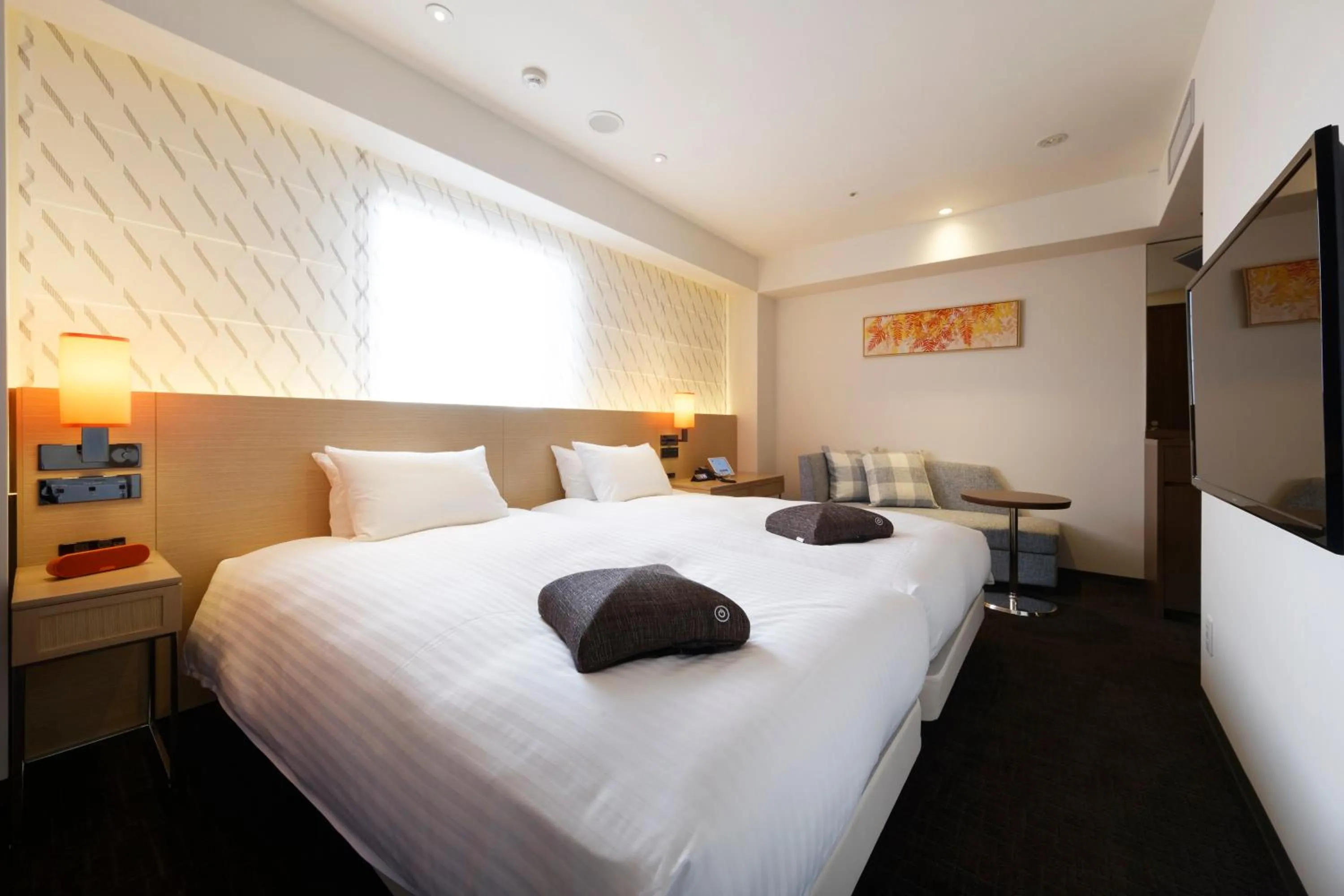 Photo of the whole room, Bed in HOTEL FORZA HAKATA-GUCHI