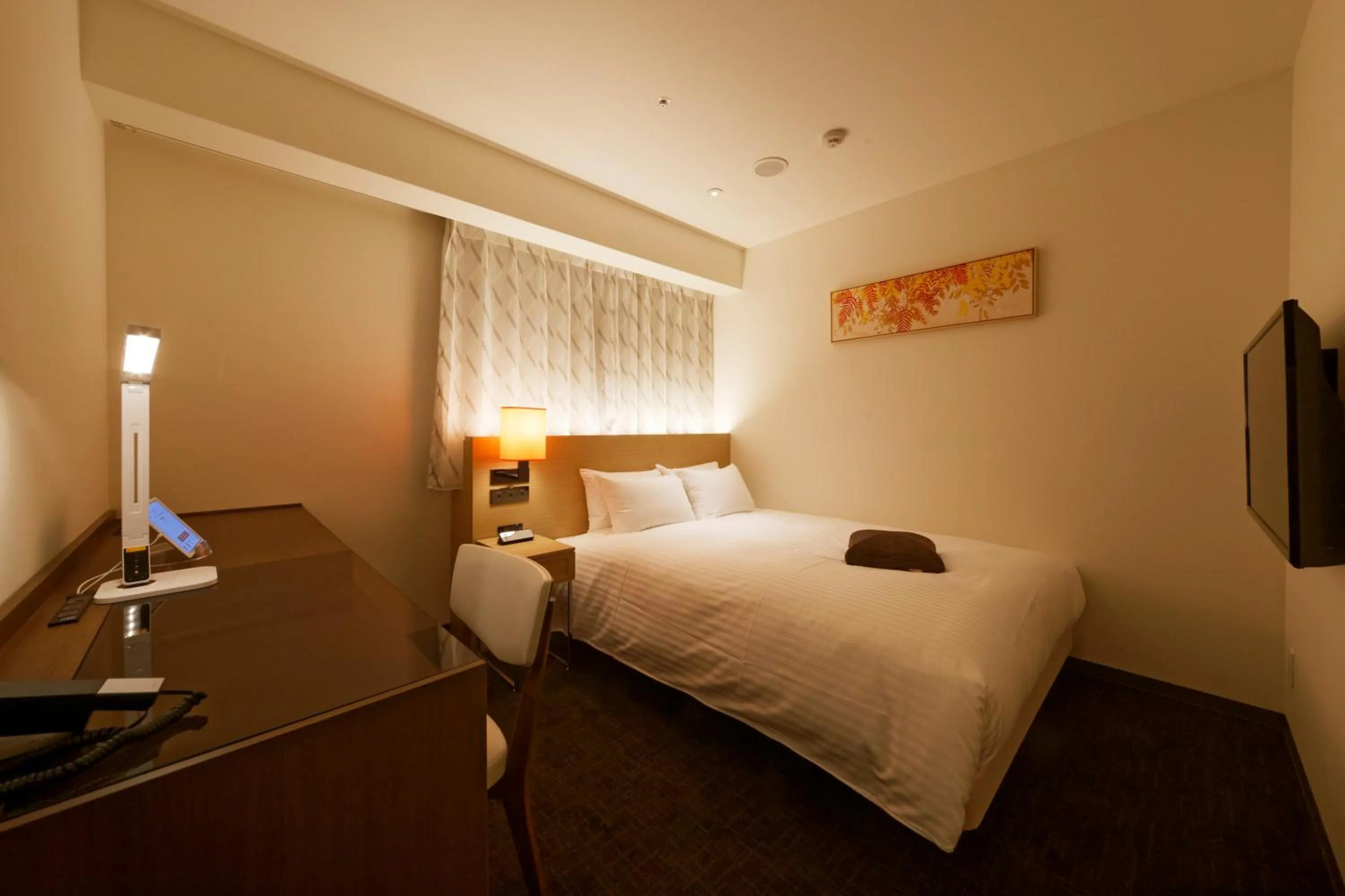 Photo of the whole room, Bed in HOTEL FORZA HAKATA-GUCHI