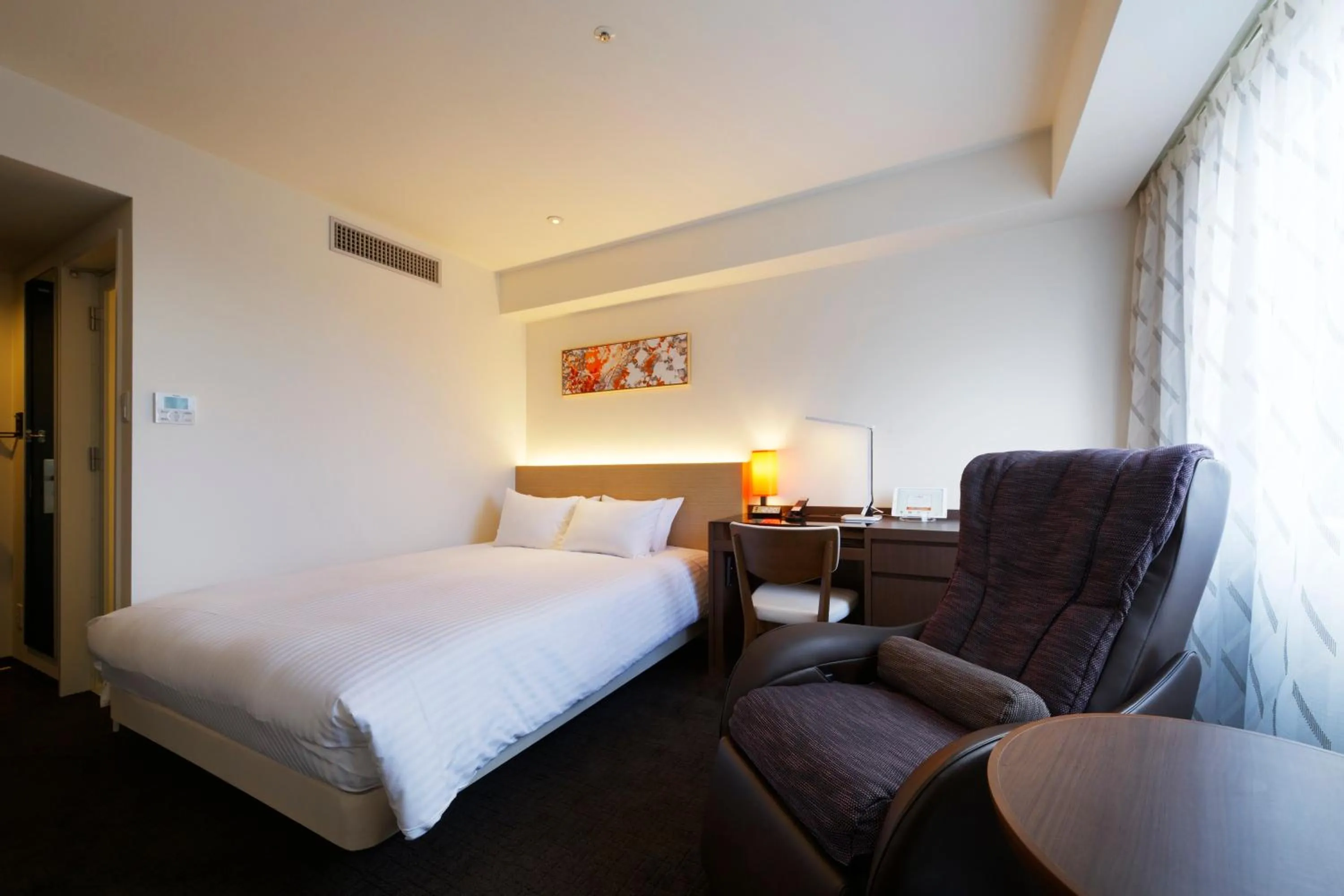 Photo of the whole room, Bed in HOTEL FORZA HAKATA-GUCHI