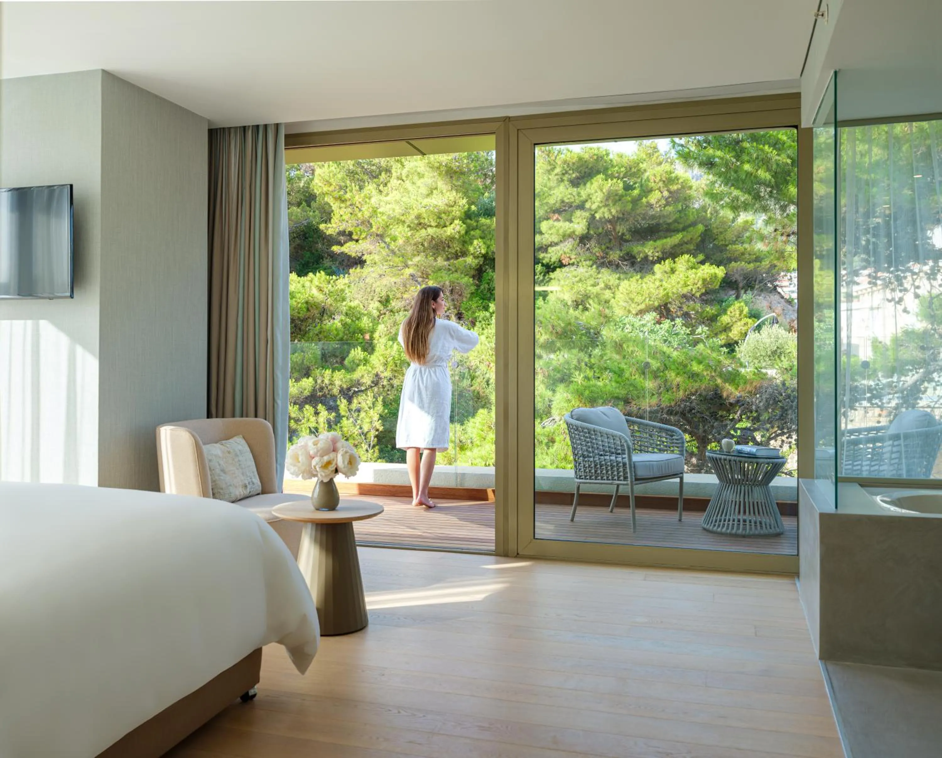 Balcony/Terrace, Bed in Rixos Premium Dubrovnik