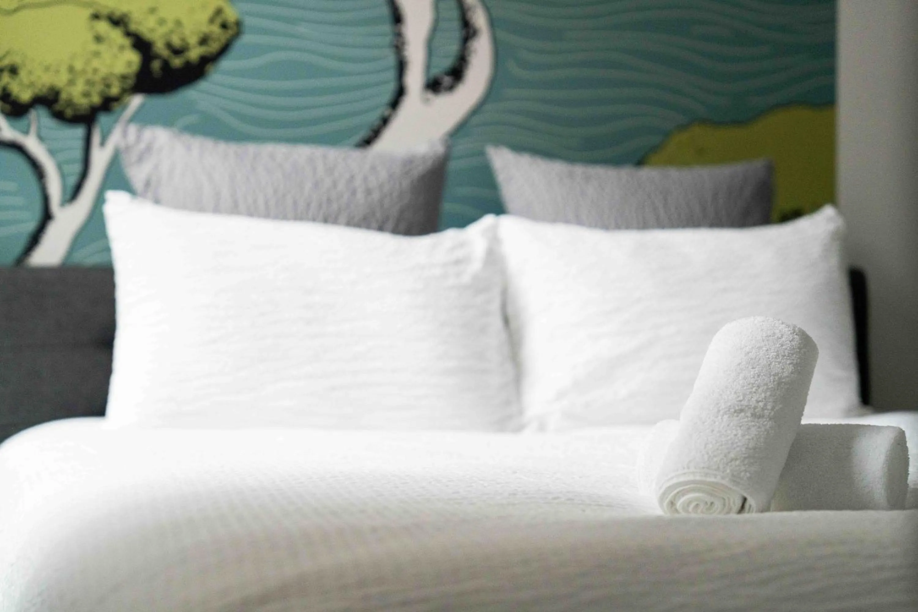 Bed in Hotel Txutxu-Mutxu