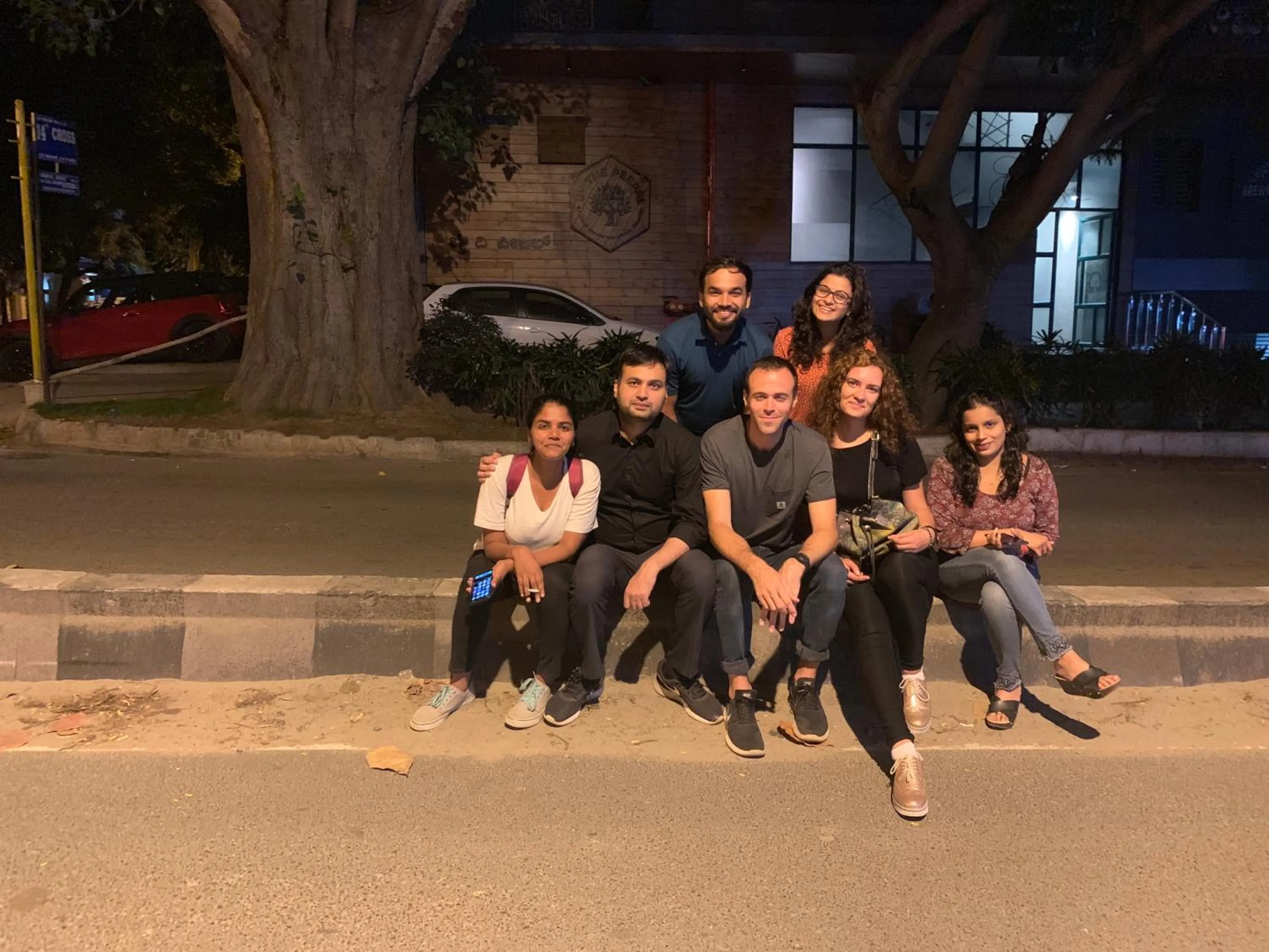 People in The Little Blue Window Hostel