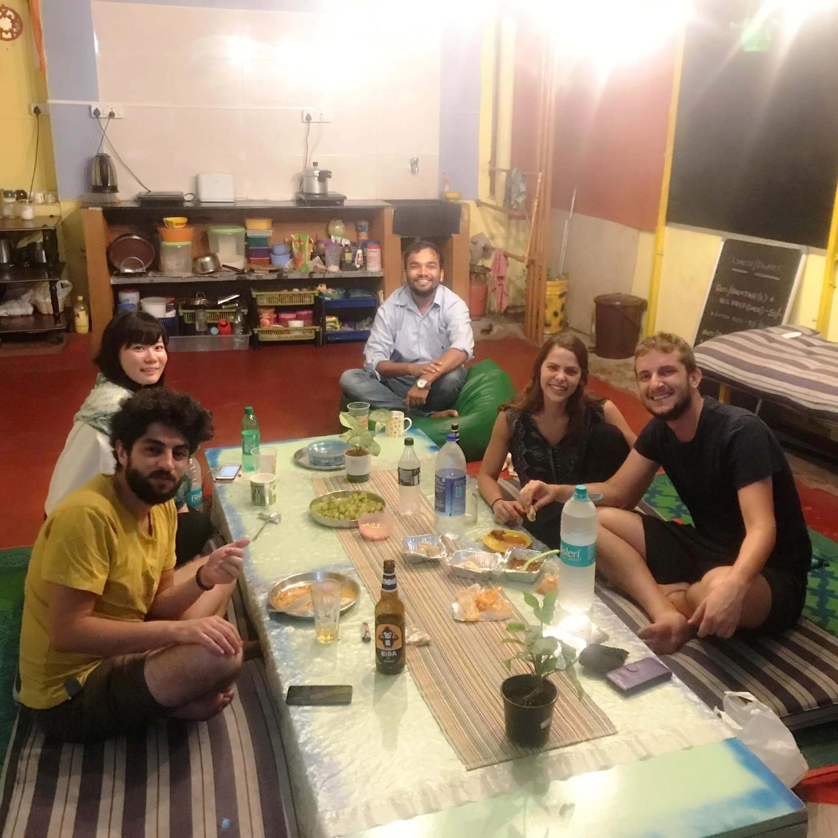 Communal lounge/ TV room in The Little Blue Window Hostel