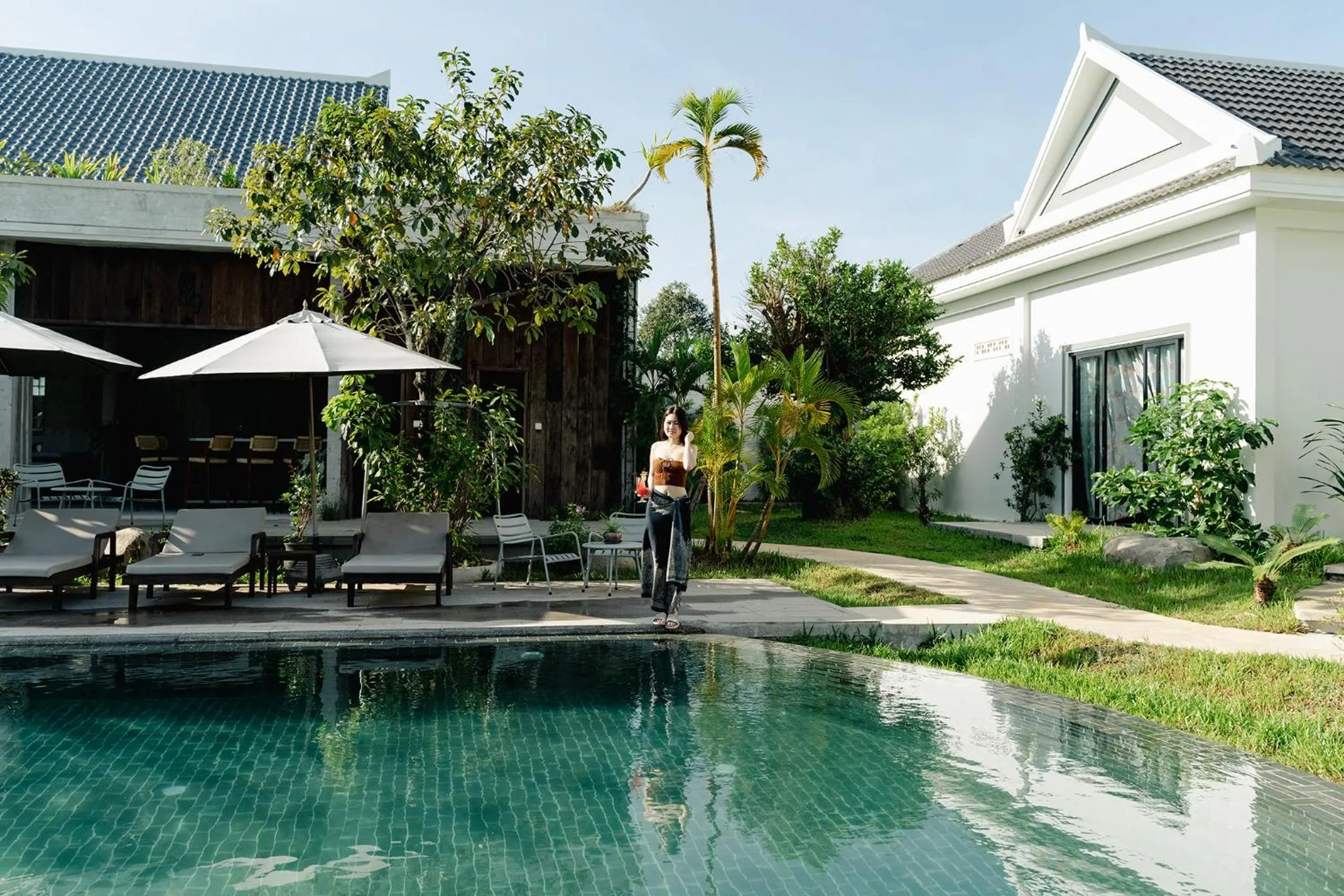 Swimming pool in Le Chanthou Boutique
