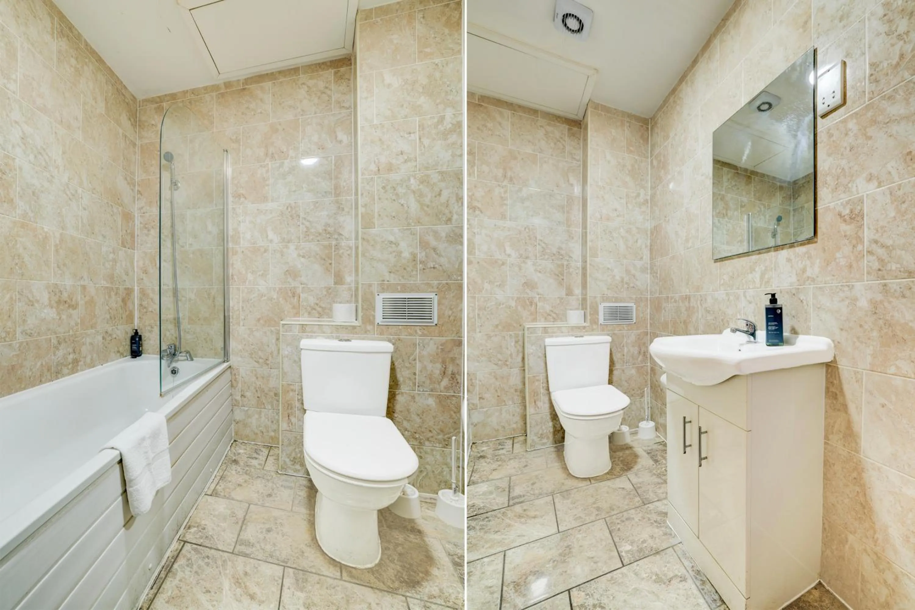 Bathroom in Belvilla Ilford Hill Hotel London