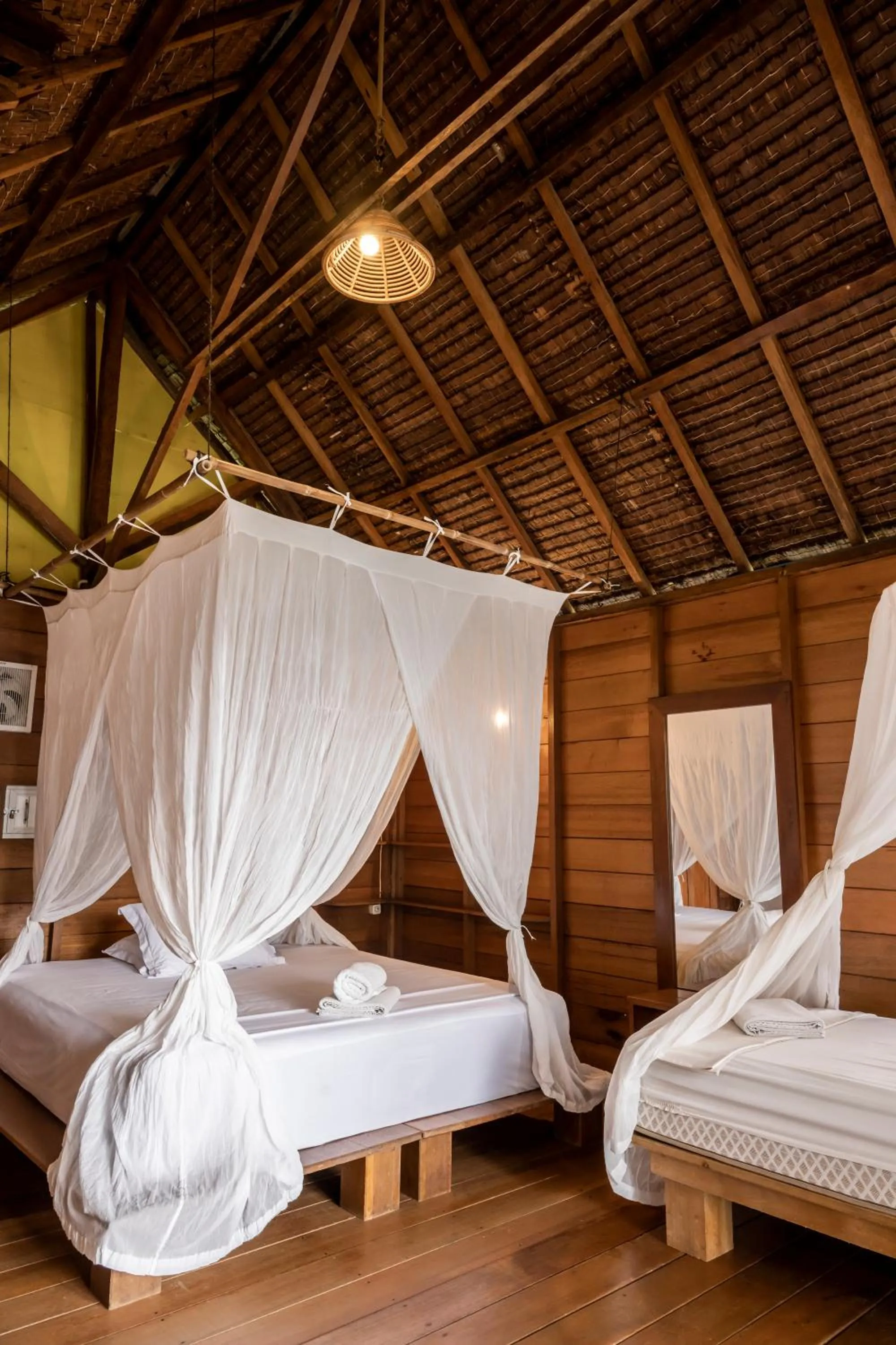 Bed in Casa Nemo Beach Resort & Spa