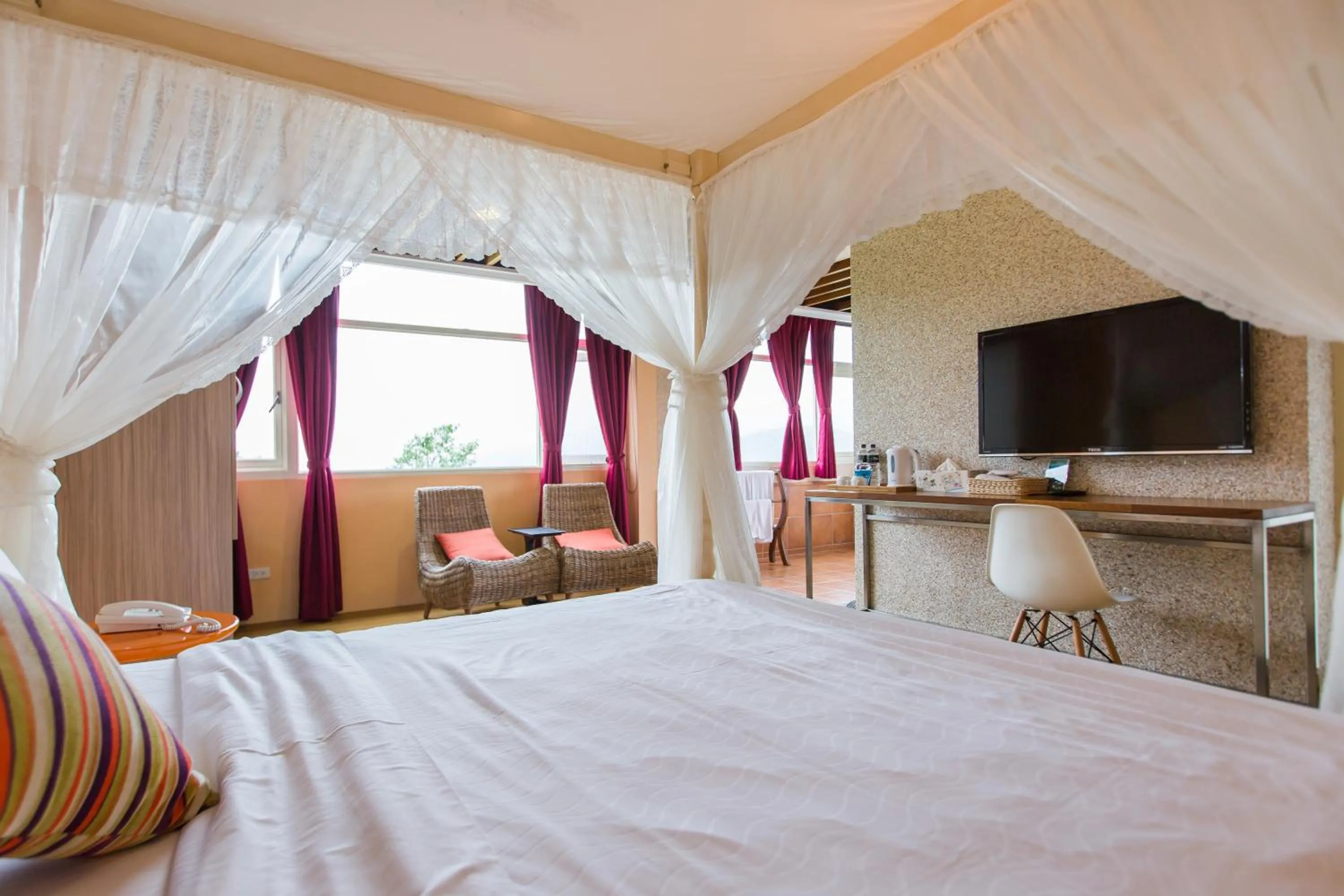 Bed in 山禾居 道 Villa