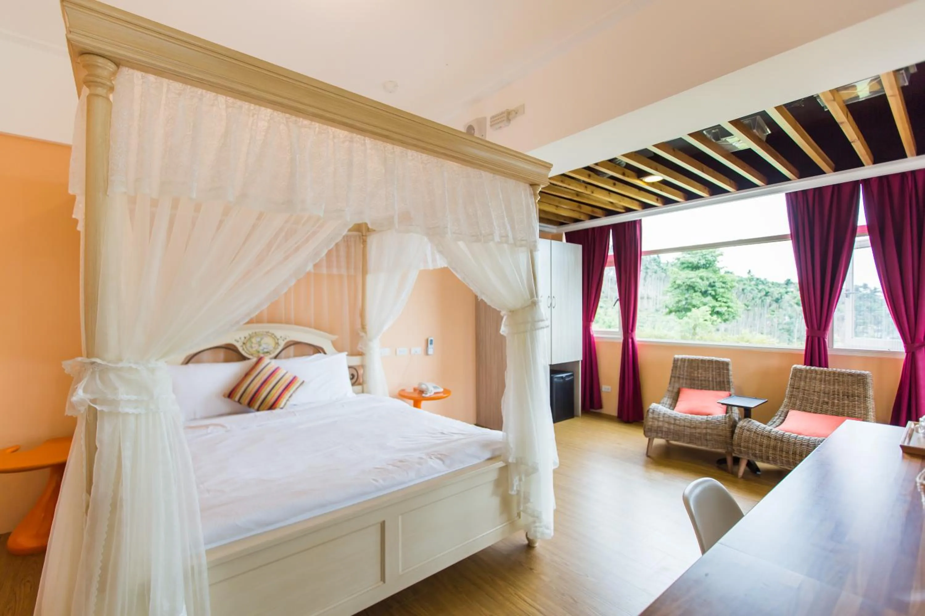 Bed in 山禾居 道 Villa