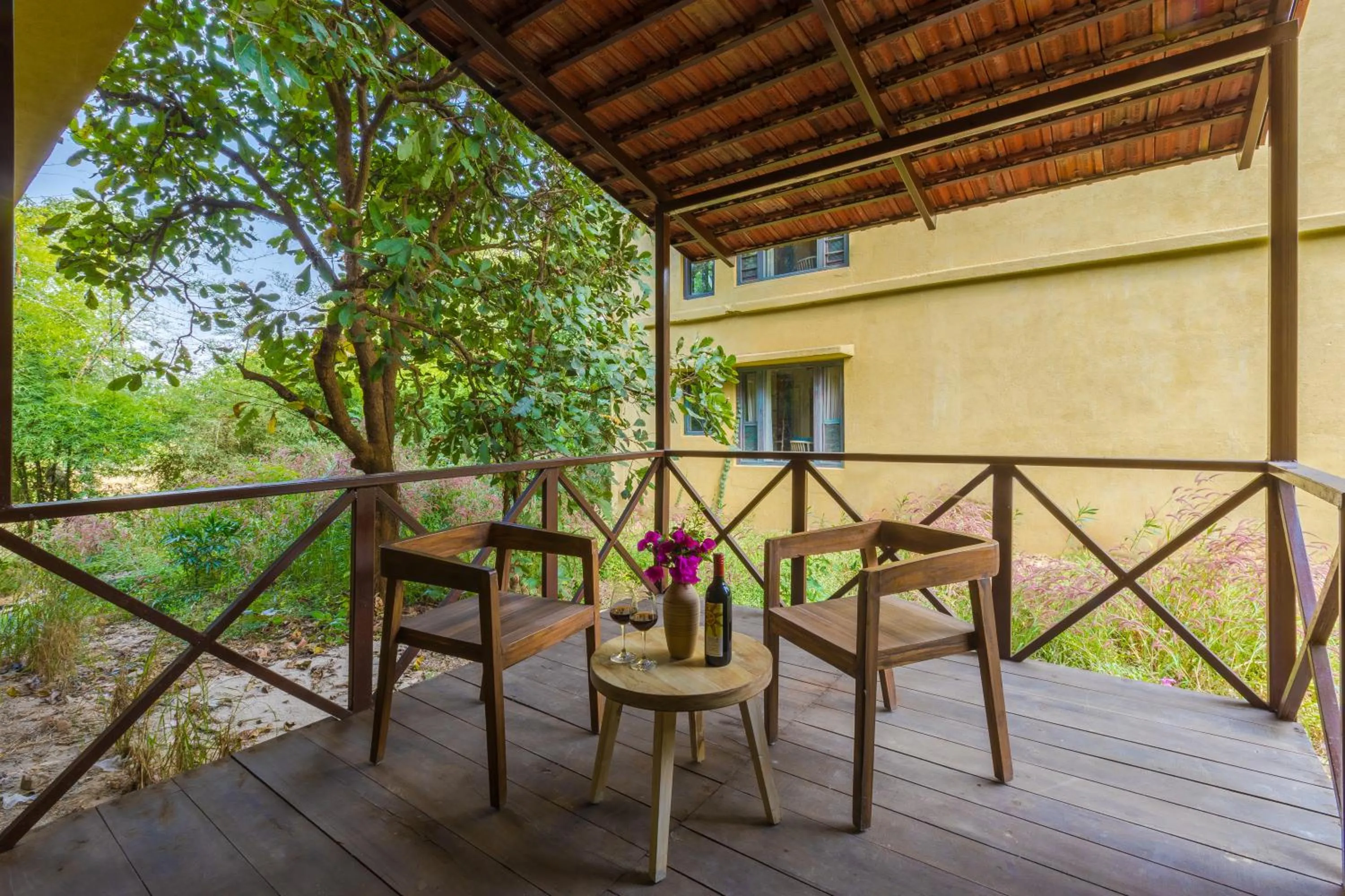 Patio in Vannraj Resort And Spa