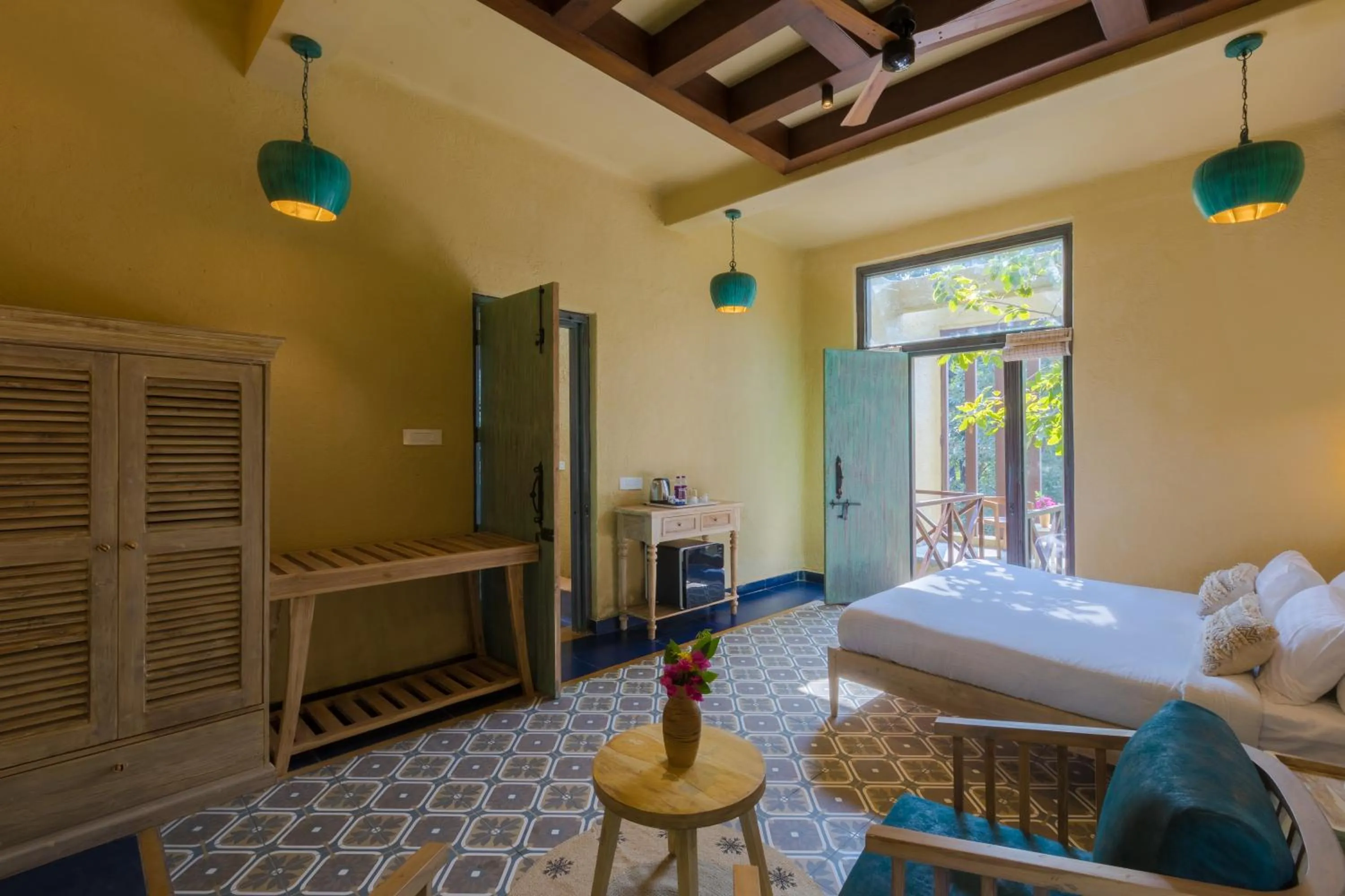 Photo of the whole room, Bed in Vannraj Resort And Spa