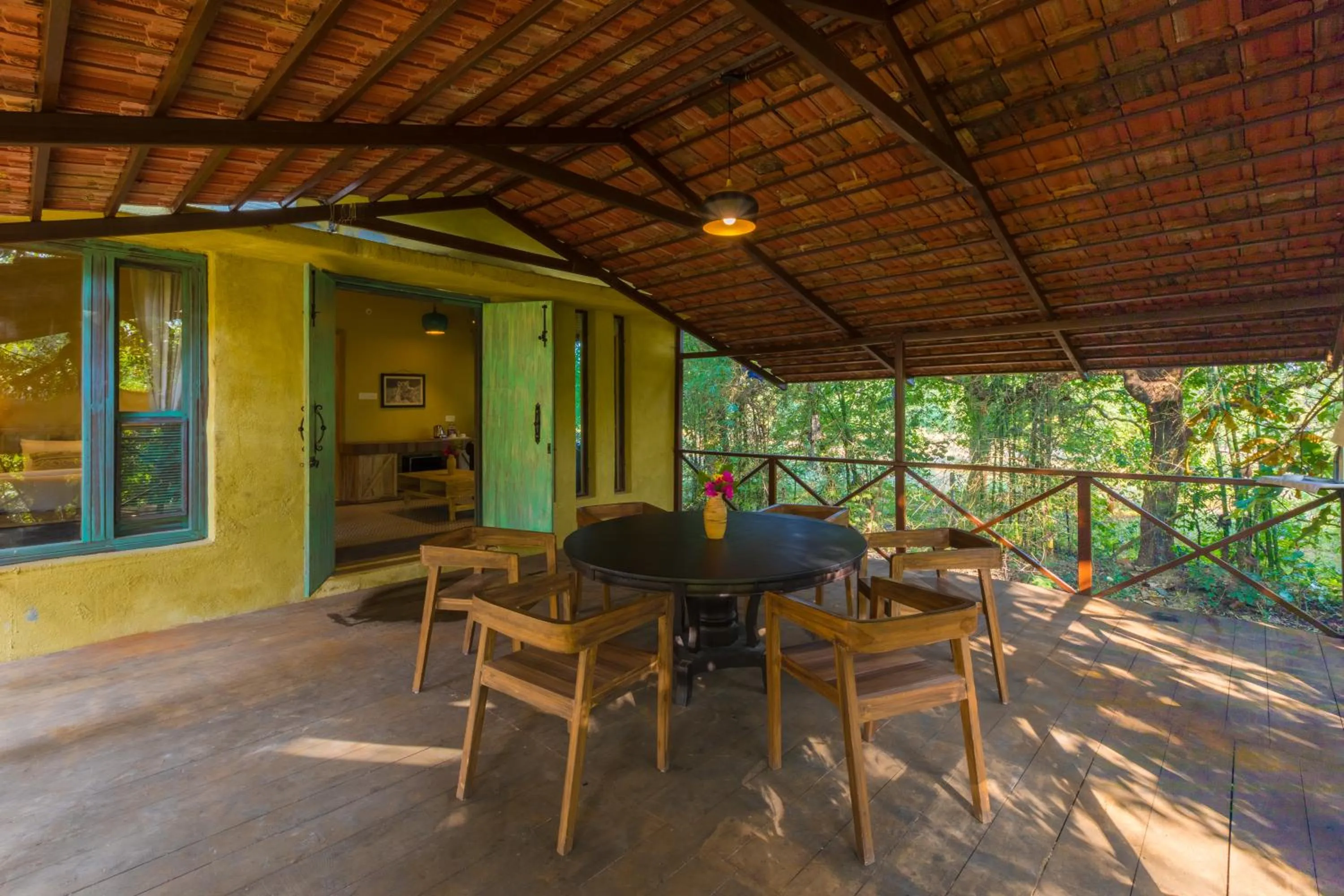 Patio in Vannraj Resort And Spa