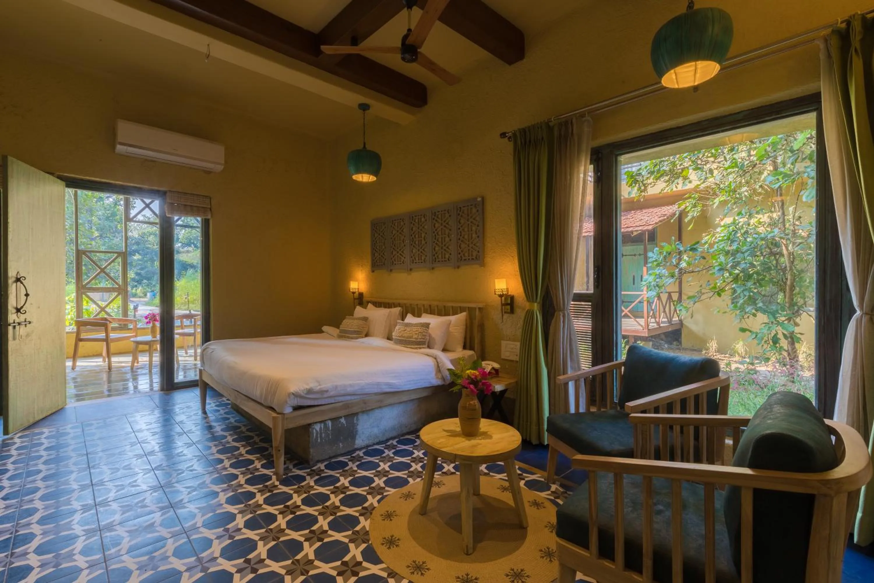 Photo of the whole room, Bed in Vannraj Resort And Spa