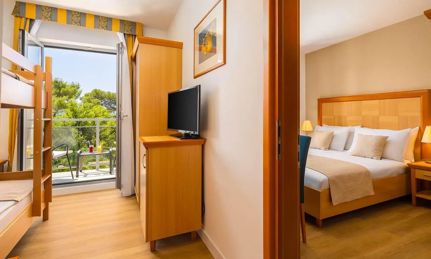 Family Room with Seaside Balcony in Aminess Vival Grand Azur Hotel Family Room with Seaside Balcony in Aminess Vival Grand Azur Hotel