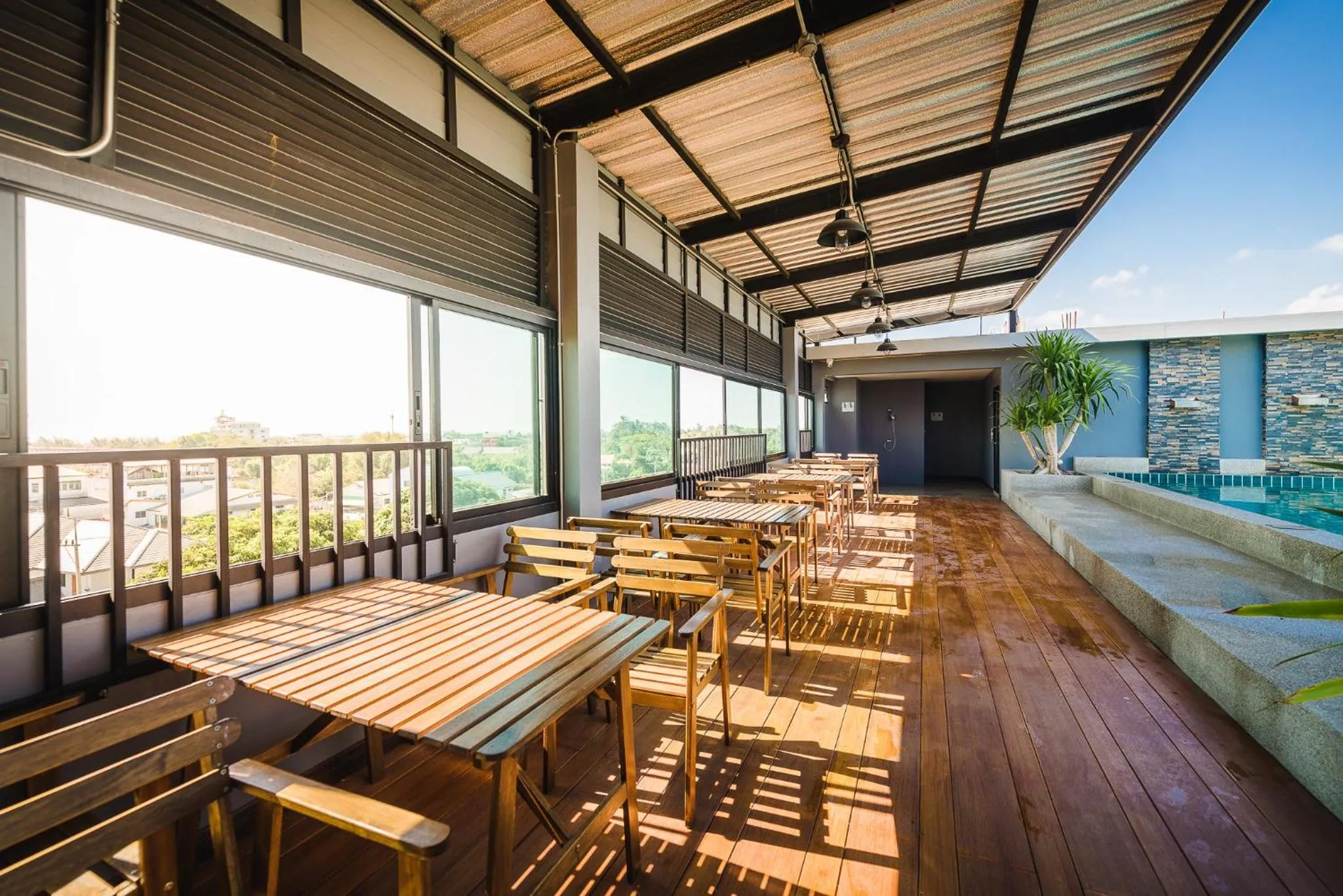 Swimming pool in C Cha-Am Hotel