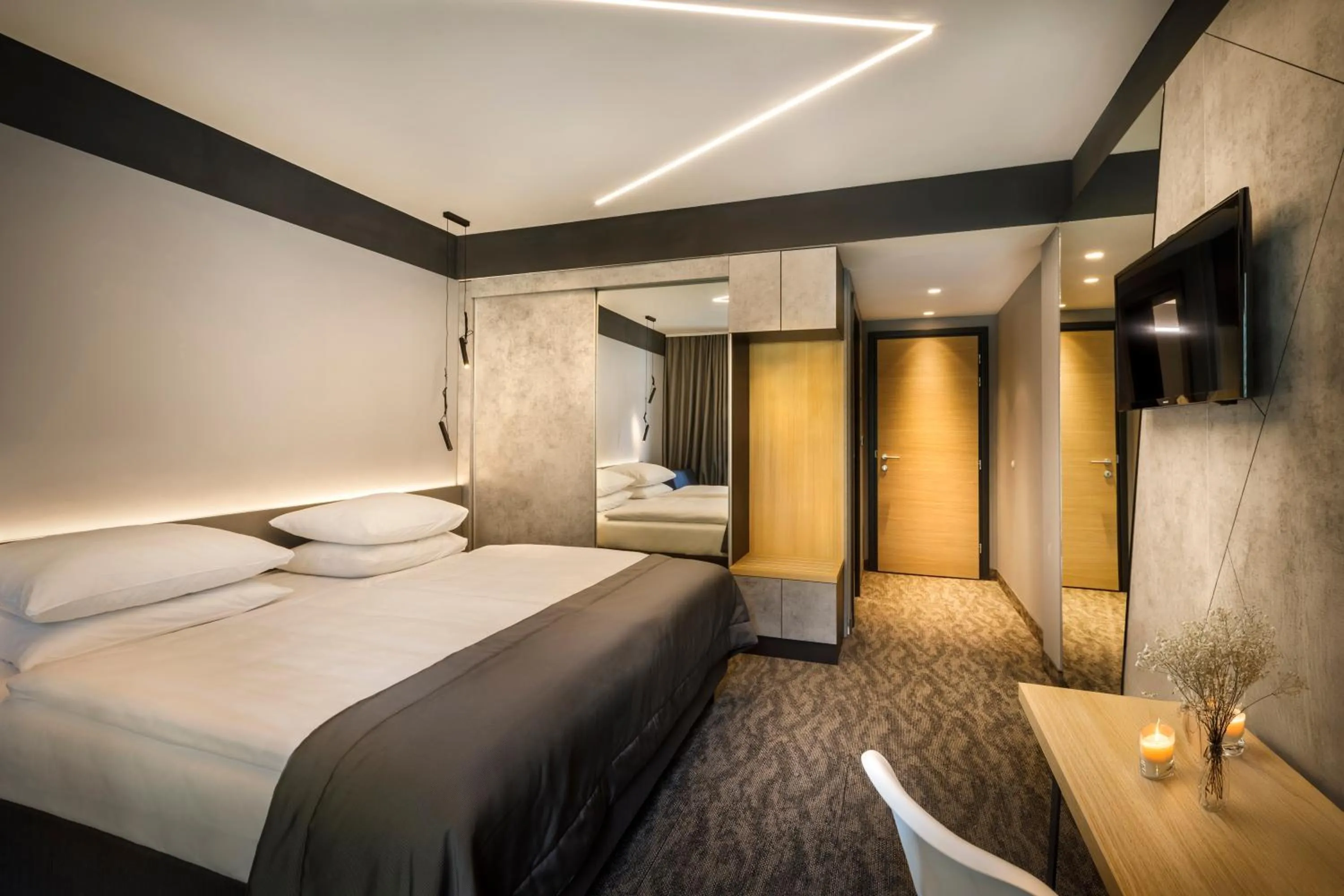 Bedroom, Bed in Hotel Istra - Liburnia