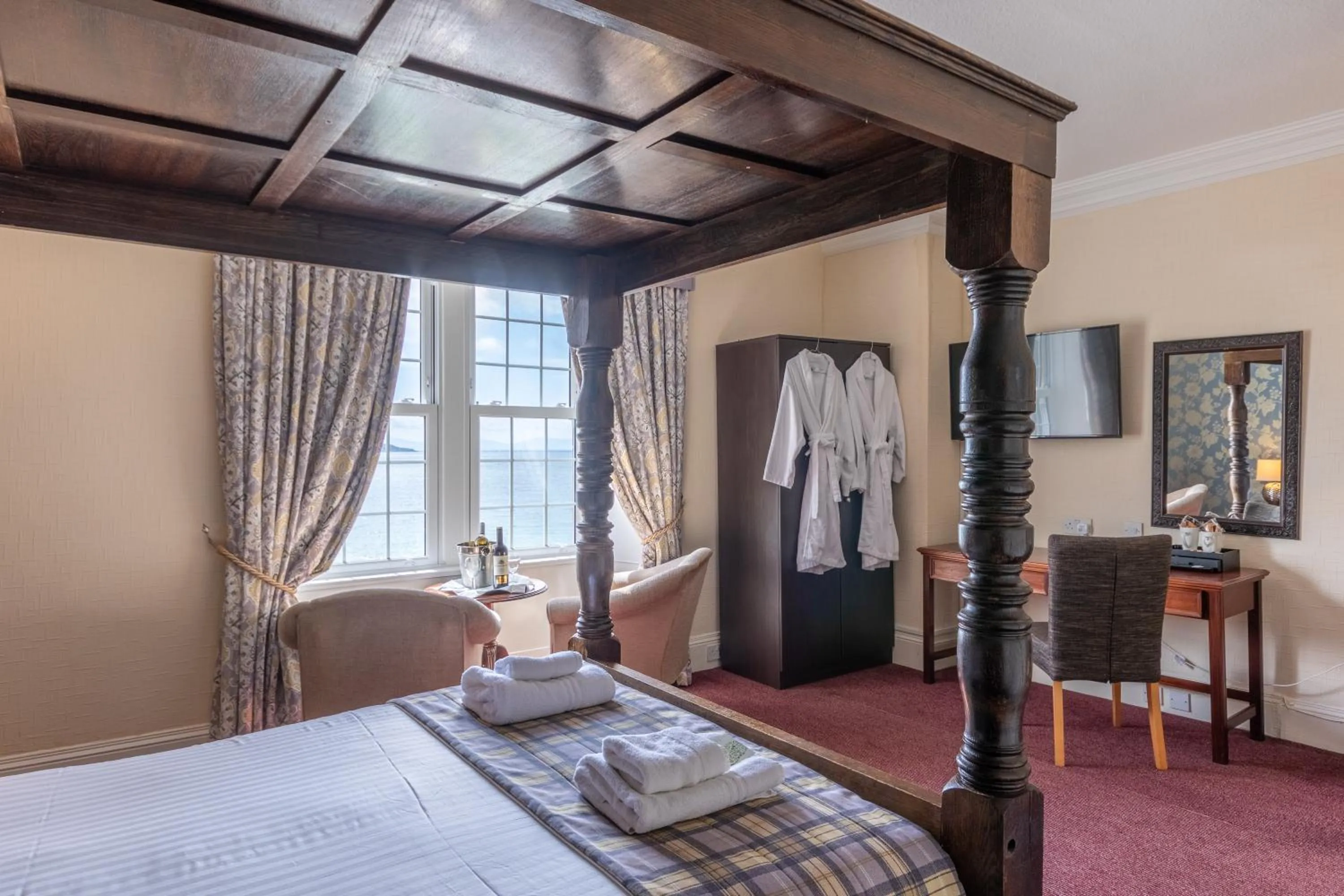 Sea view, Bed in Gairloch Hotel 'A Bespoke Hotel'