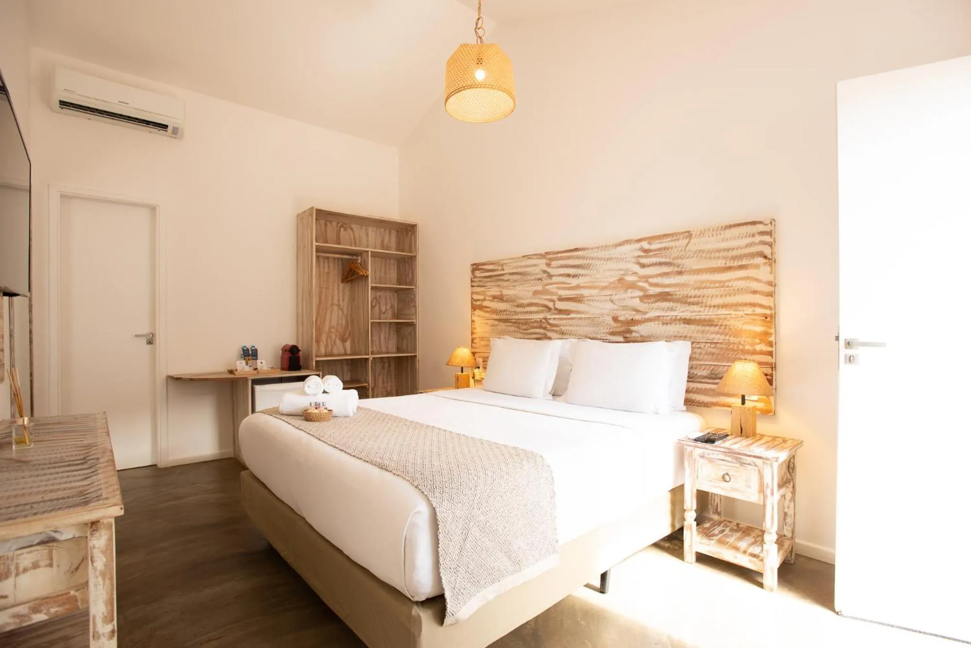 Bed in Pousada Tubarão