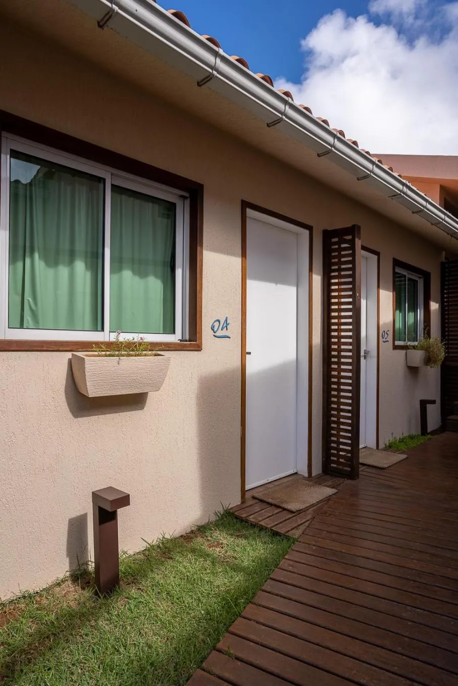 Balcony/Terrace in Pousada Tubarão