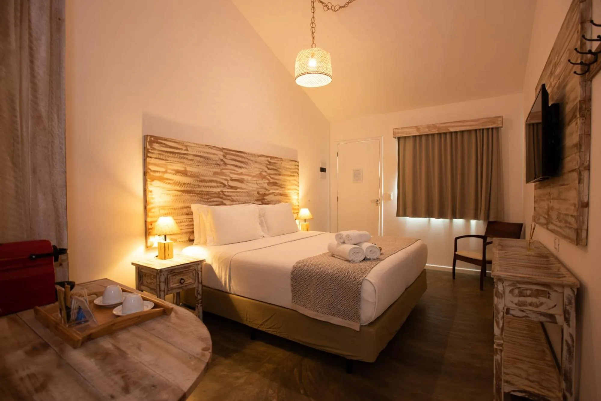 Bed in Pousada Tubarão